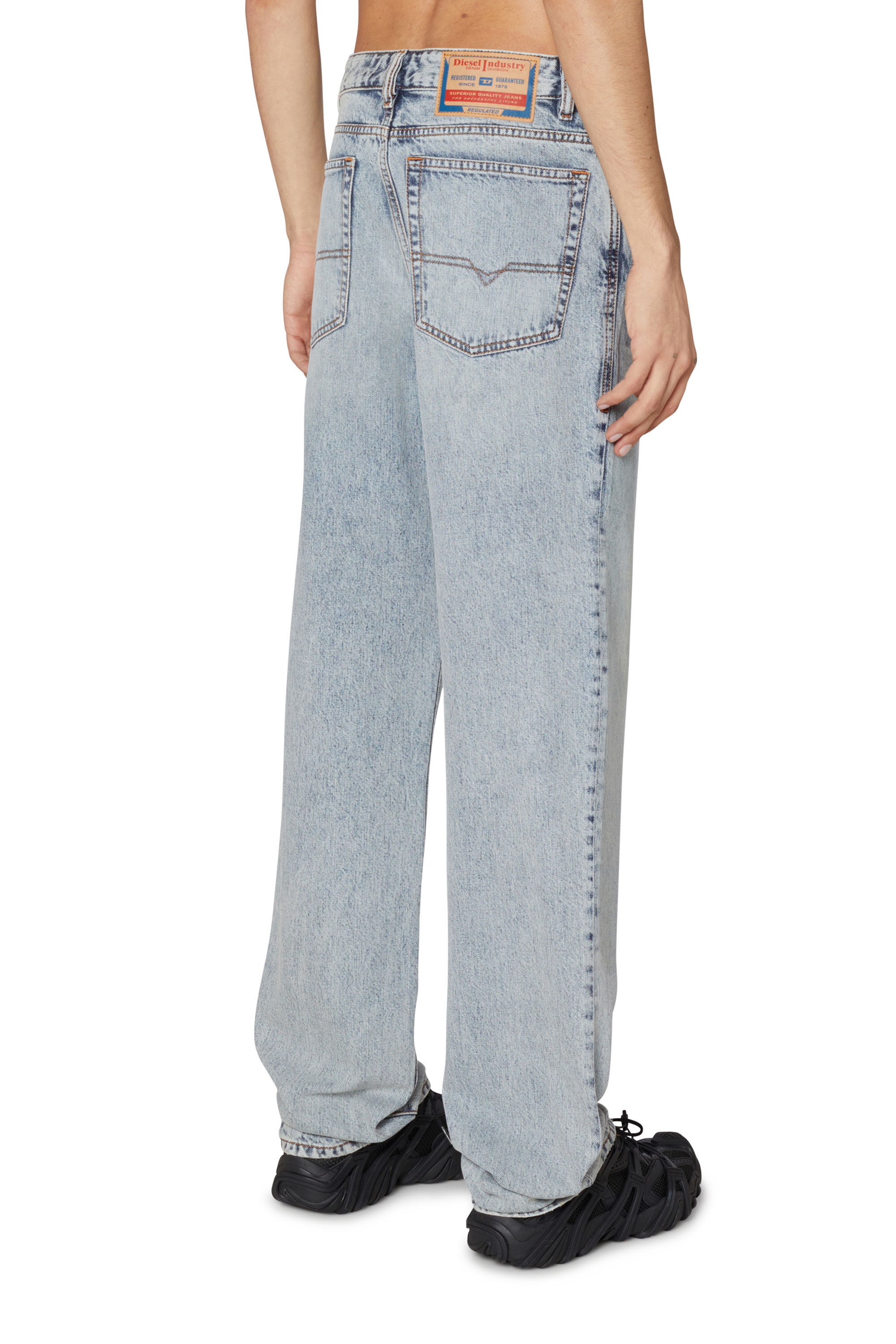 Diesel - Man Straight Jeans 1955 D-Rekiv 09I60, Light Blue - Image 2