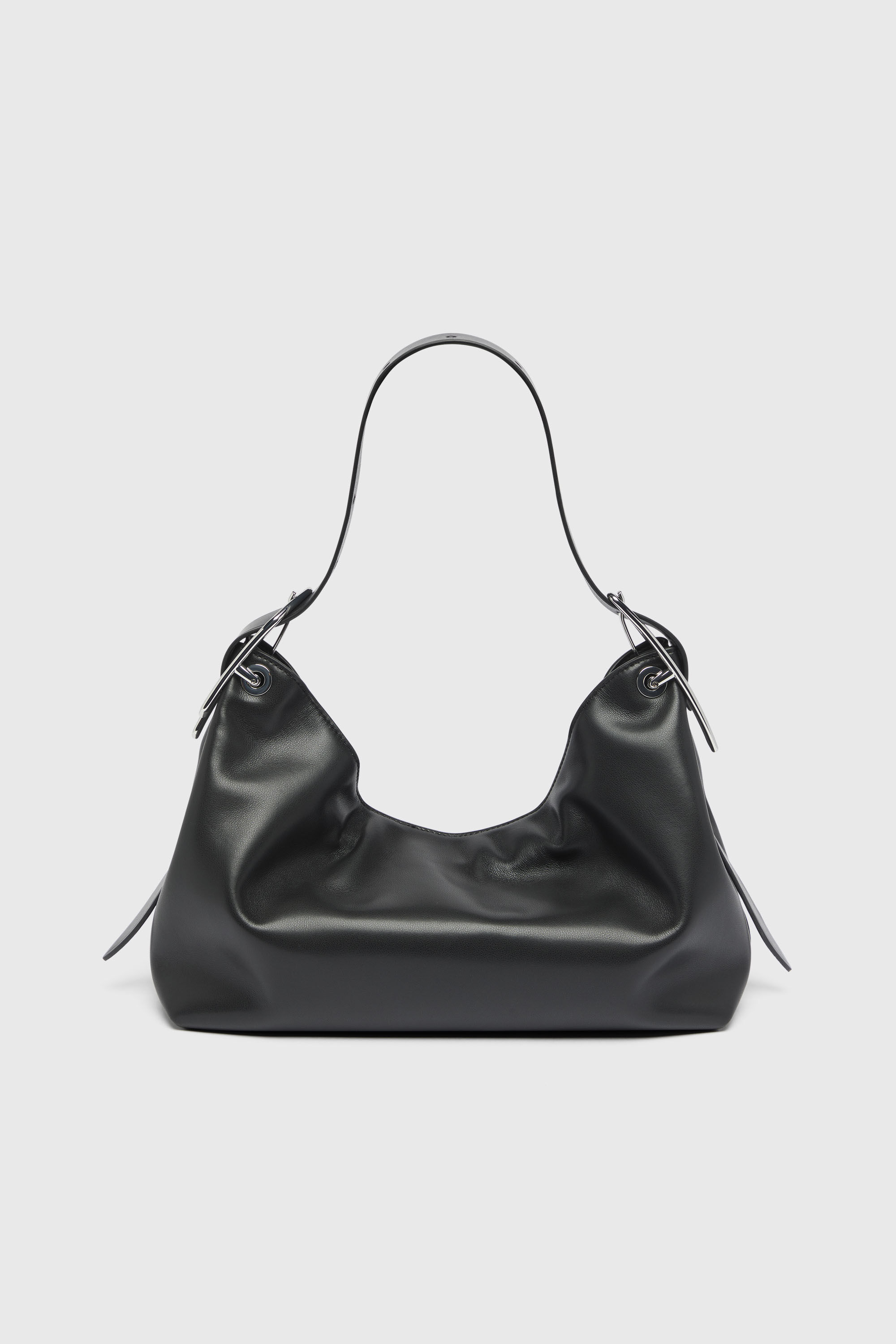 Diesel - D-LINE HOBO S, Woman's D-Line-Leather shoulder bag in Black - 3