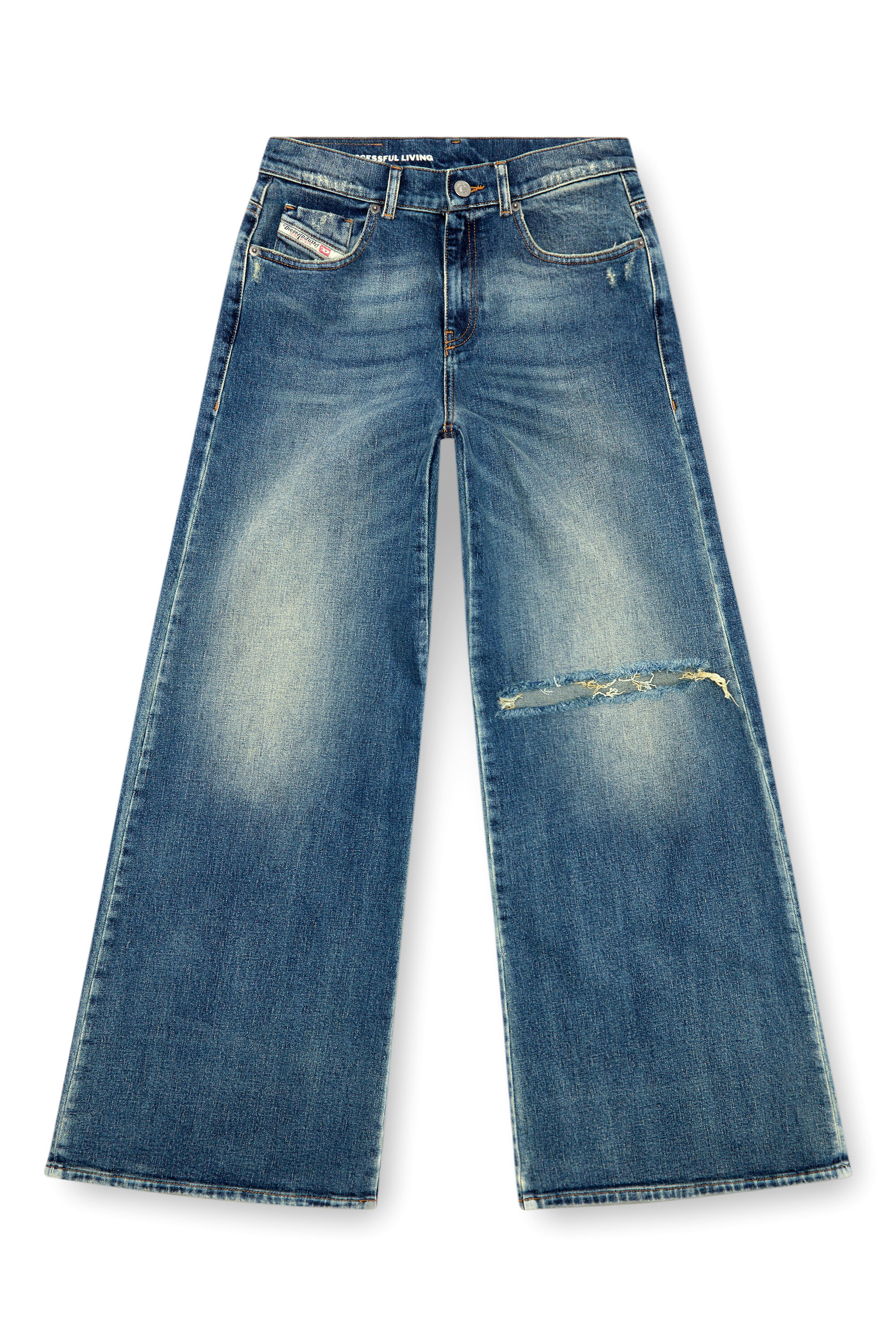 Diesel - Woman Bootcut and Flare Jeans 1978 D-Akemi 007M5, Medium blue - Image 2