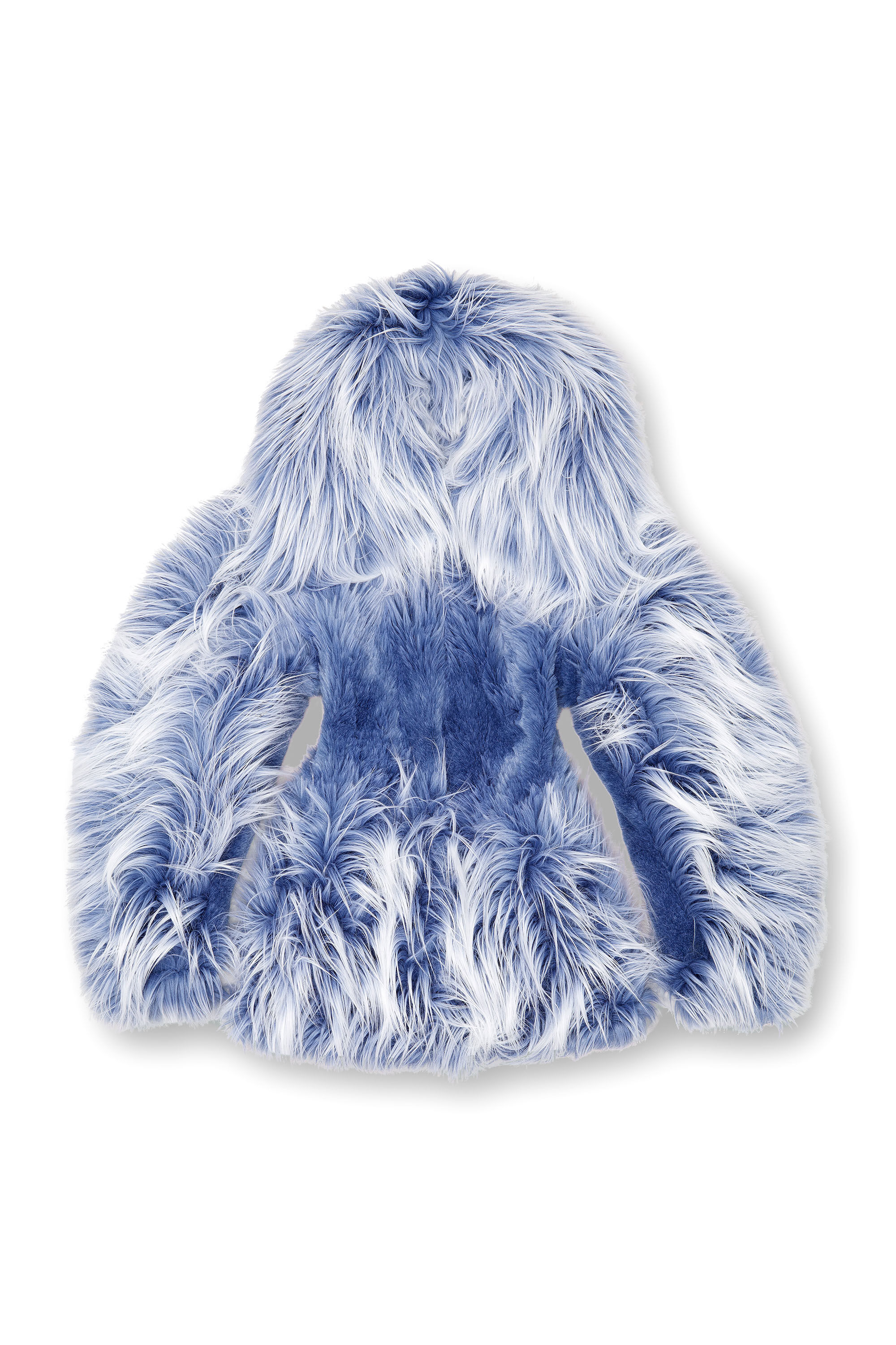 Diesel - W-CABY, Woman's Ombré-hair padded monster coat in Blue - 2