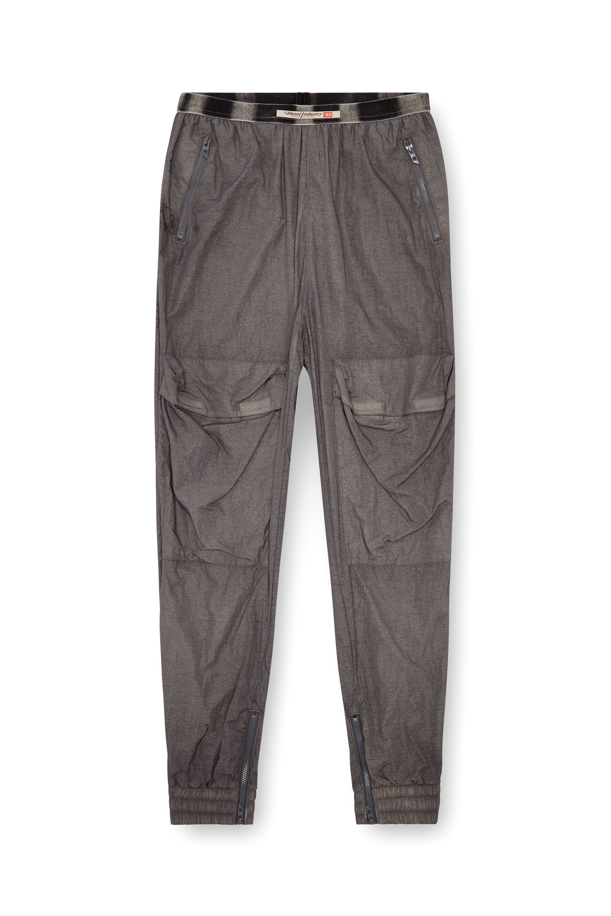 Diesel - P-ARADISE, Woman's Cargo pants in faded nylon in Grey - 2