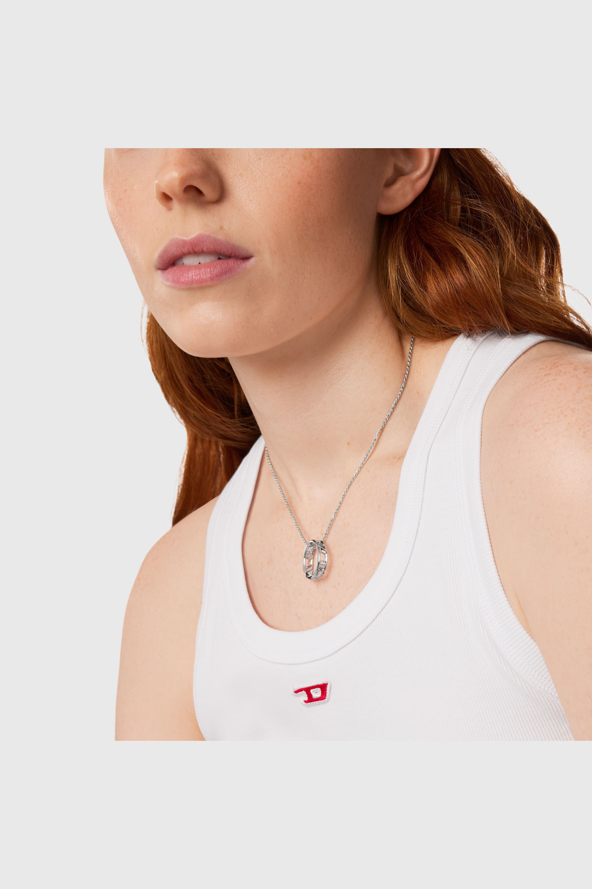 Diesel - DL1367040 STERLING SILVER JEWEL, Unisex's Sterling silver pendant necklace in Silver - 3