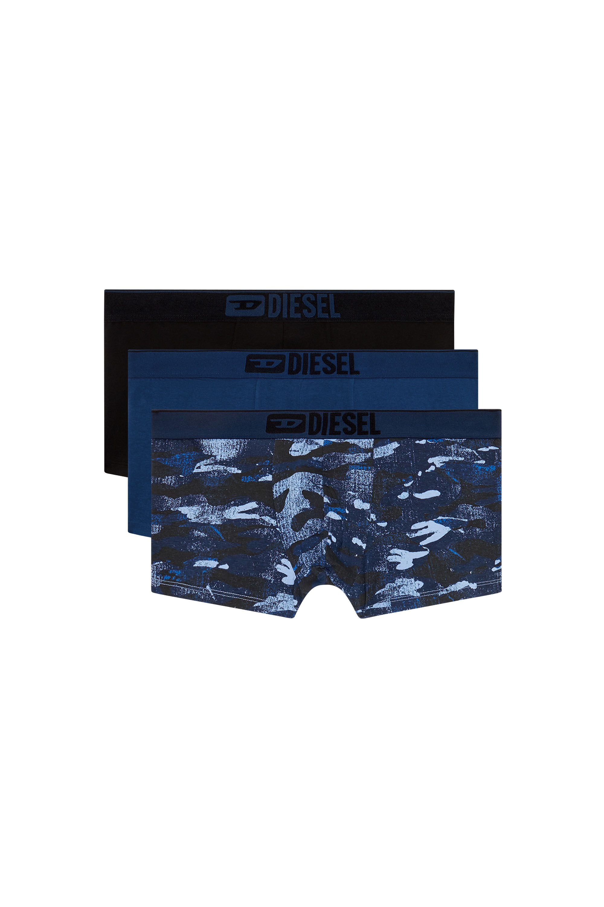 Diesel - UMBX-DAMIENTHREEPACK, Man 3-pack boxer briefs plain and camo in Multicolor - Image 2