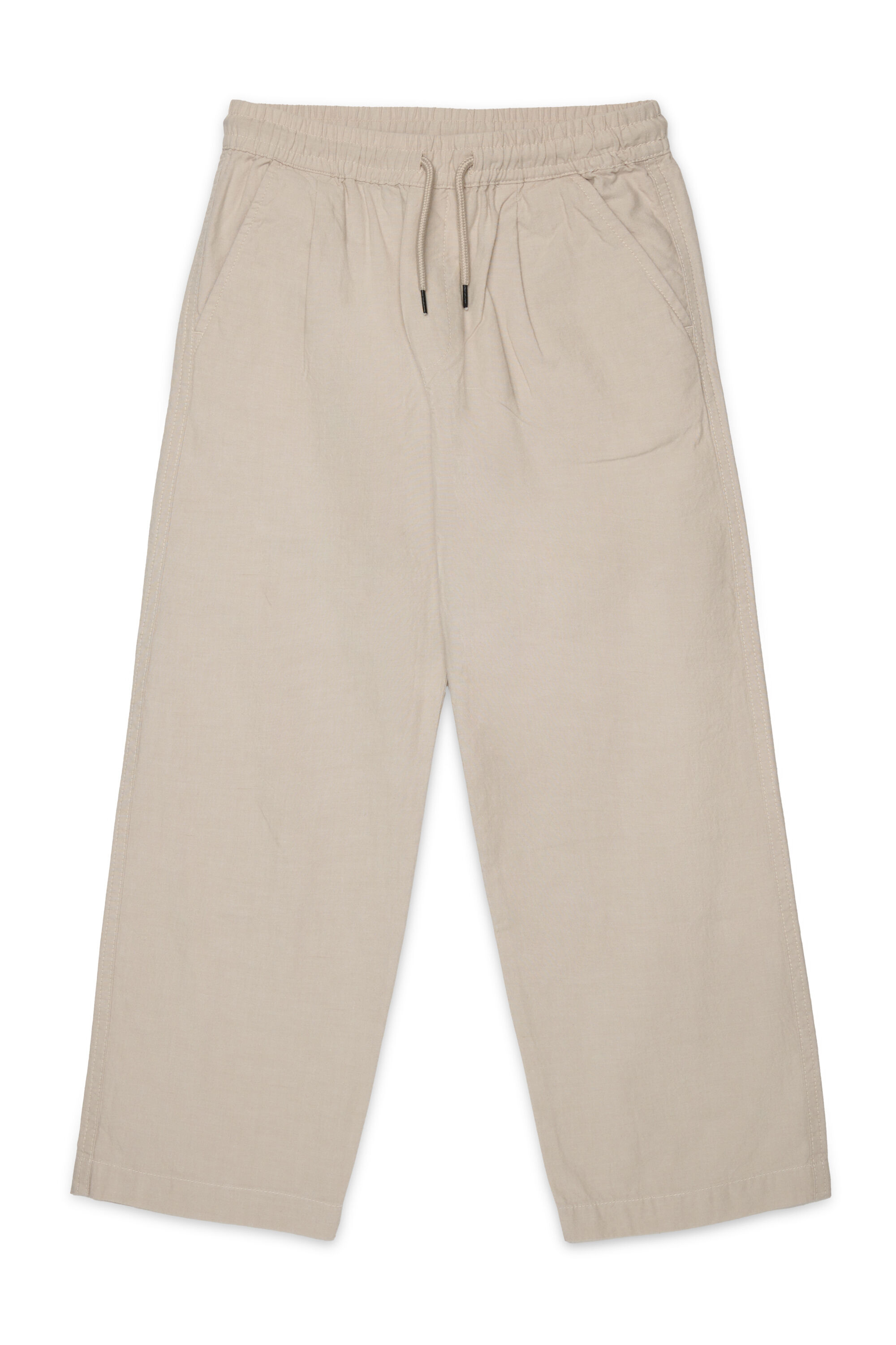 Diesel - PCALLY, Man's Sweat pants with drawstring waist in Beige - 1