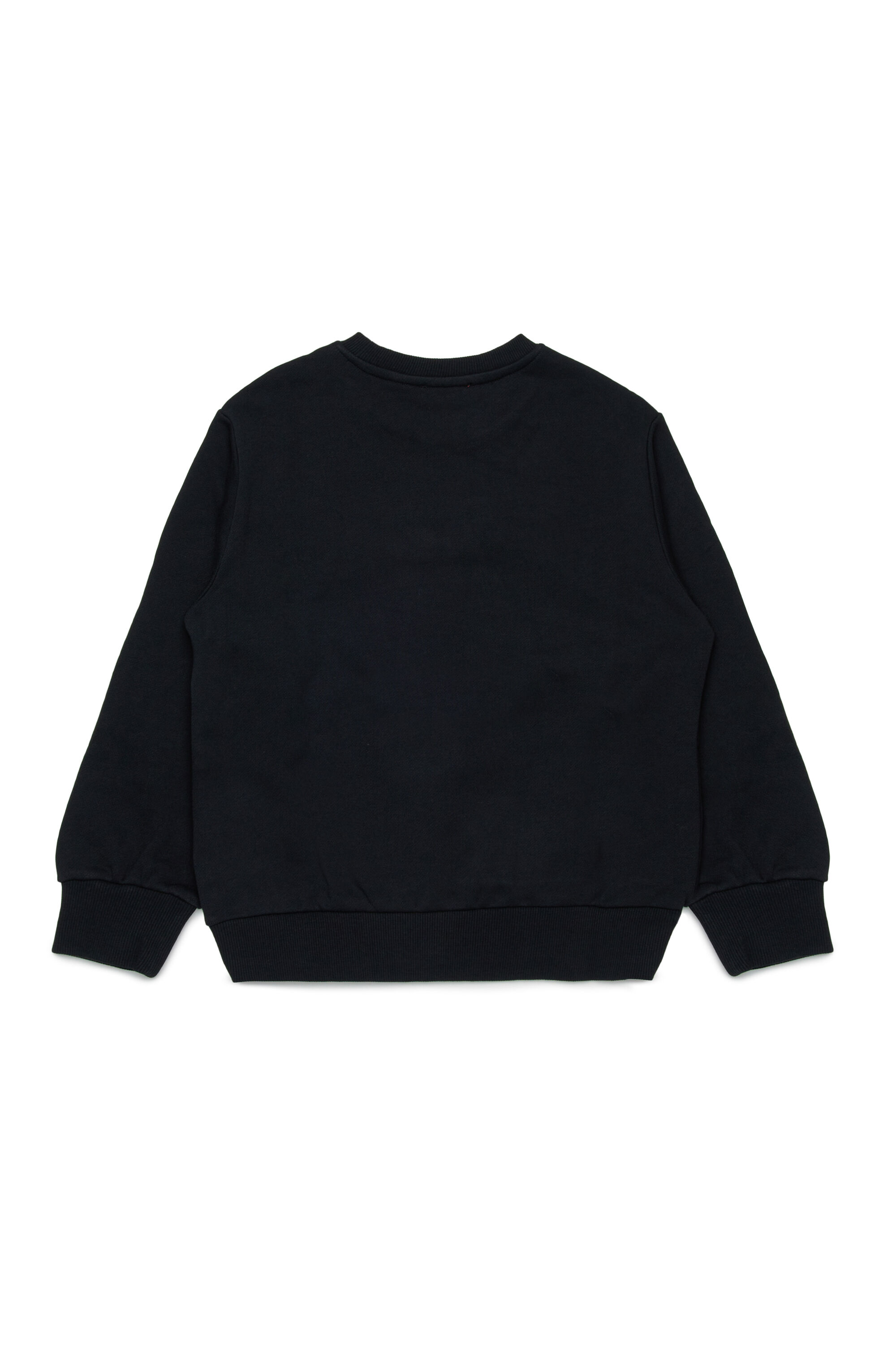 Diesel - SBONNIE OVER, Man's Cotton crewneck sweatshirt with Oval D logo in Black - 2
