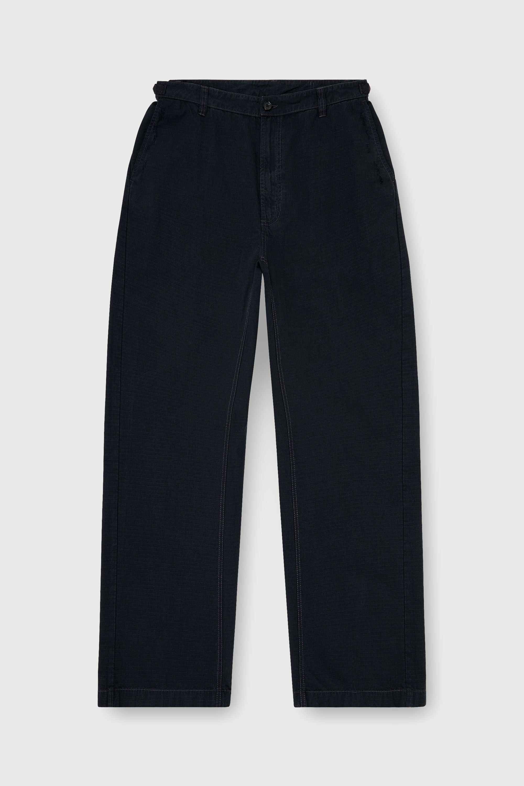 Diesel - P-BALL, Man's Cotton ripstop pants with side buckles in Black - 2