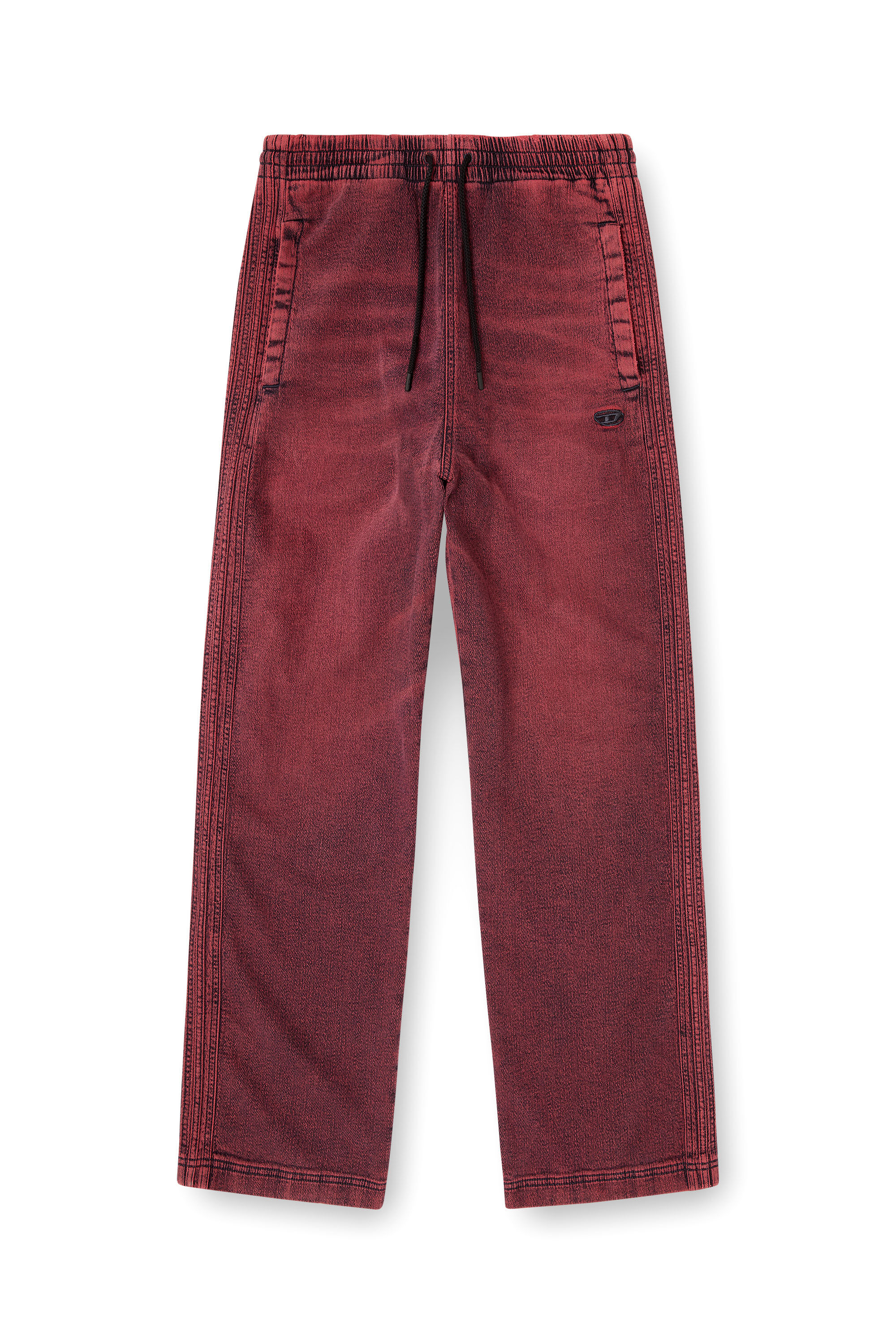 Diesel - Man's Relaxed D-Martyans Track Denim 09Q50, Red - 2