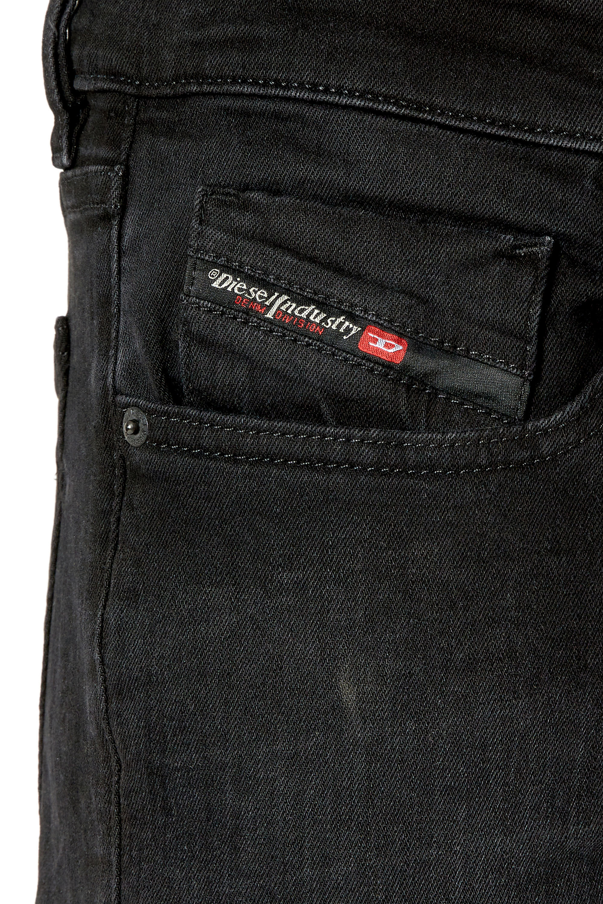 Diesel - Slim Jeans 2019 D-Strukt 0TFAS, Black/Dark grey - Image 6