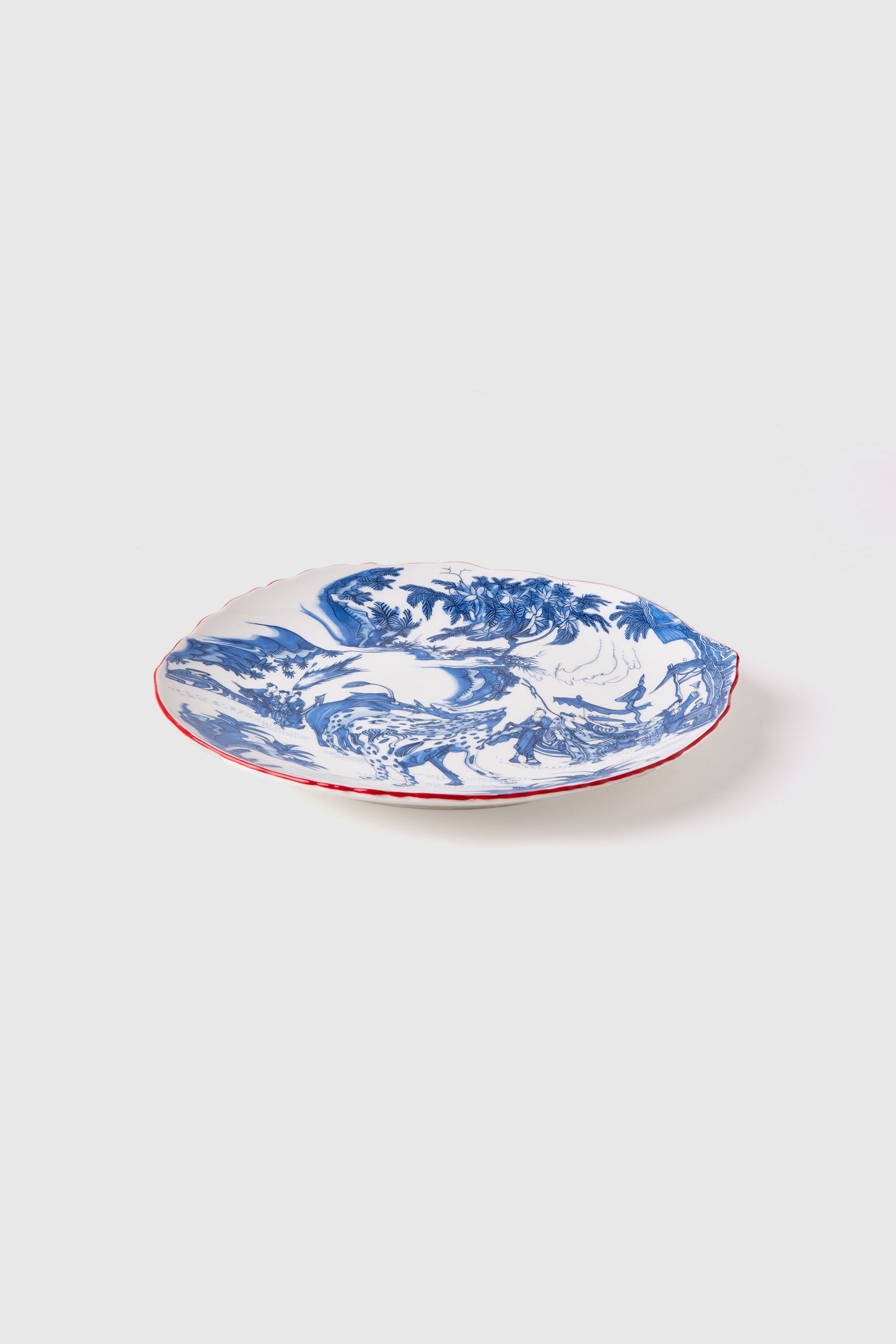 Diesel - 11203 PORCELAIN DINNER PLATE "CLASSIC ON, Unisex's Porcelain dinner plate in White/Blue - 3