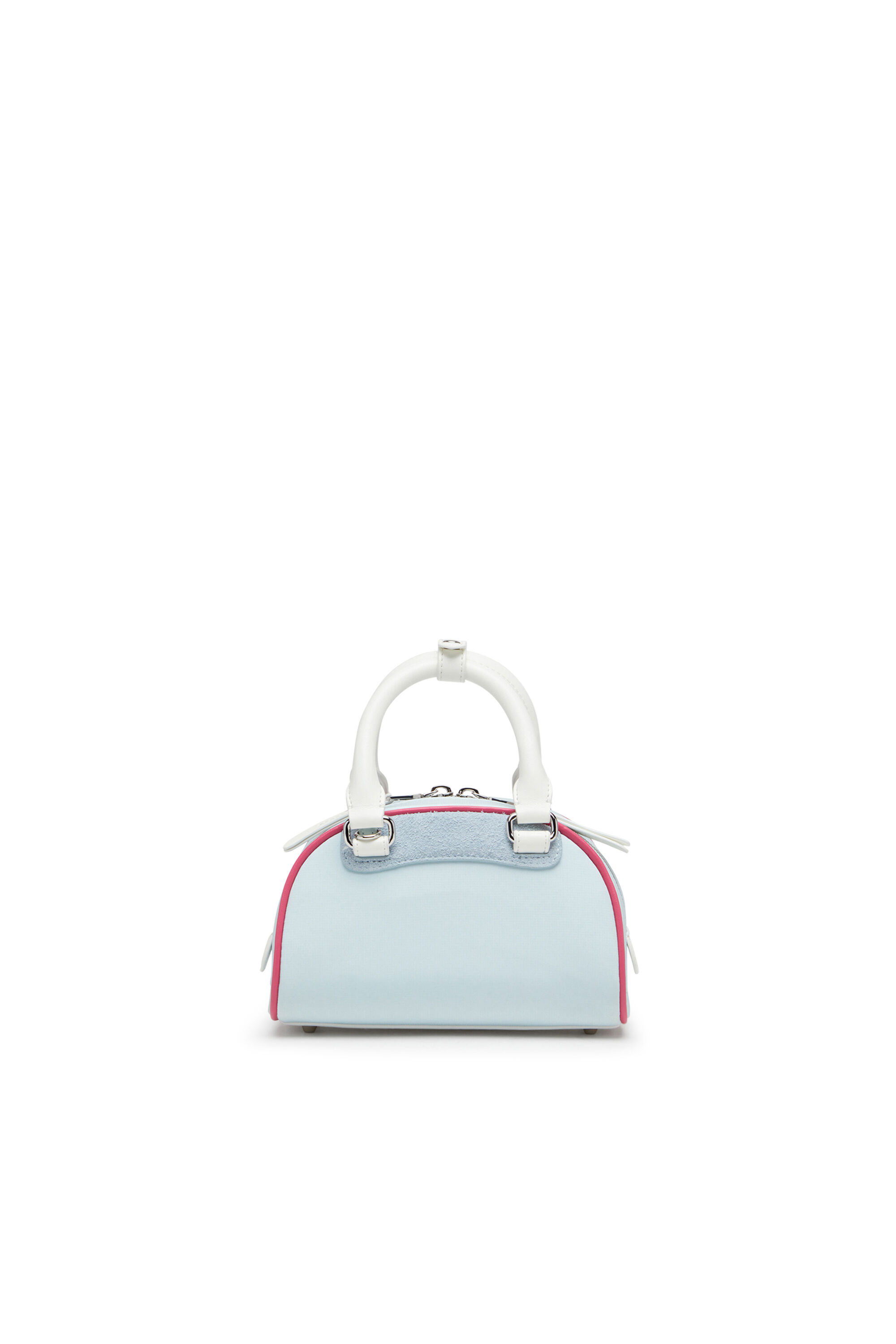 Diesel - 1DR DOME CROSSBODY, Woman's 1DR Dome-Colour-block small bowling bag in Light Blue - 3