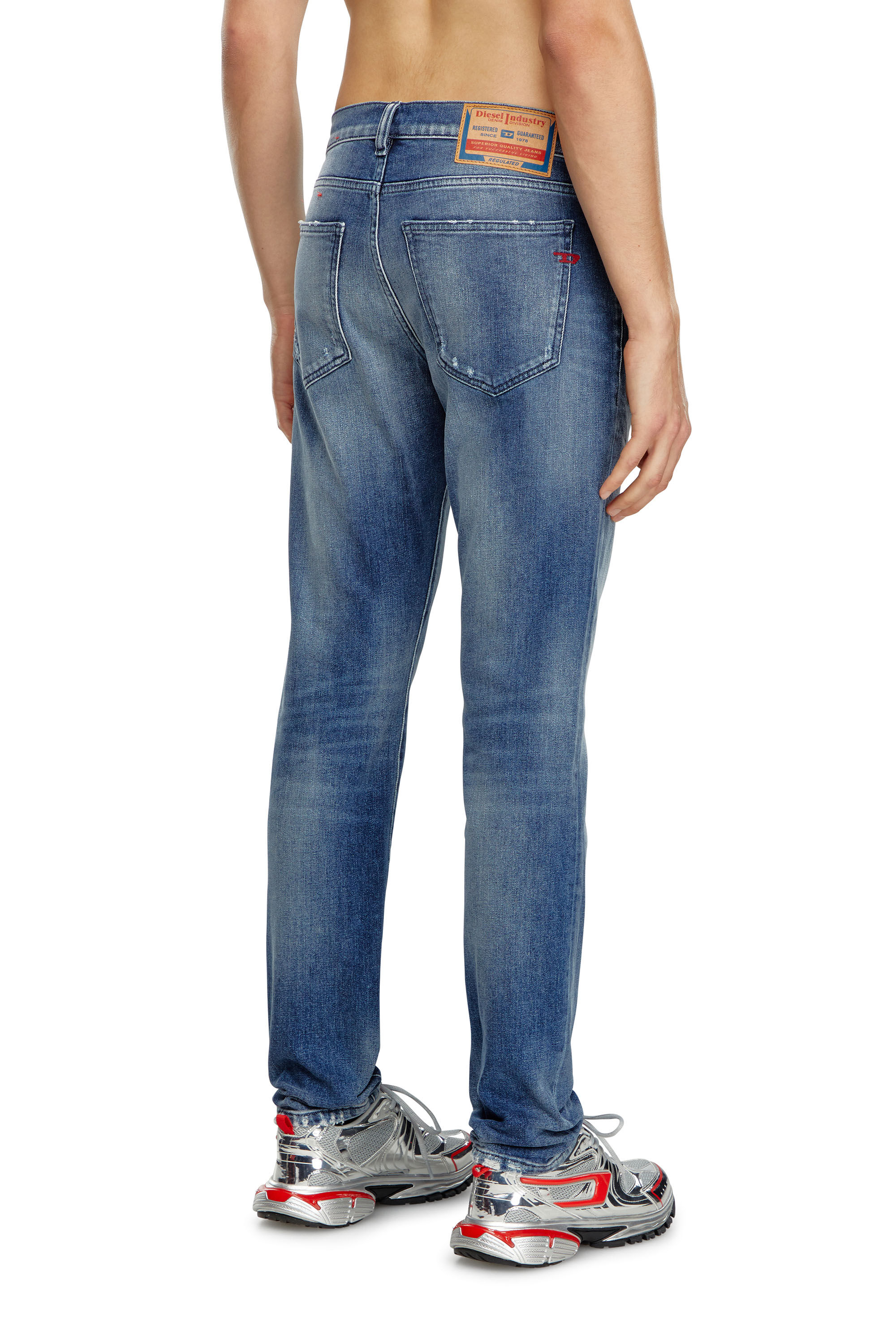 Diesel - Man's Slim Jeans 2019 D-Strukt 09J61, Medium blue - 4