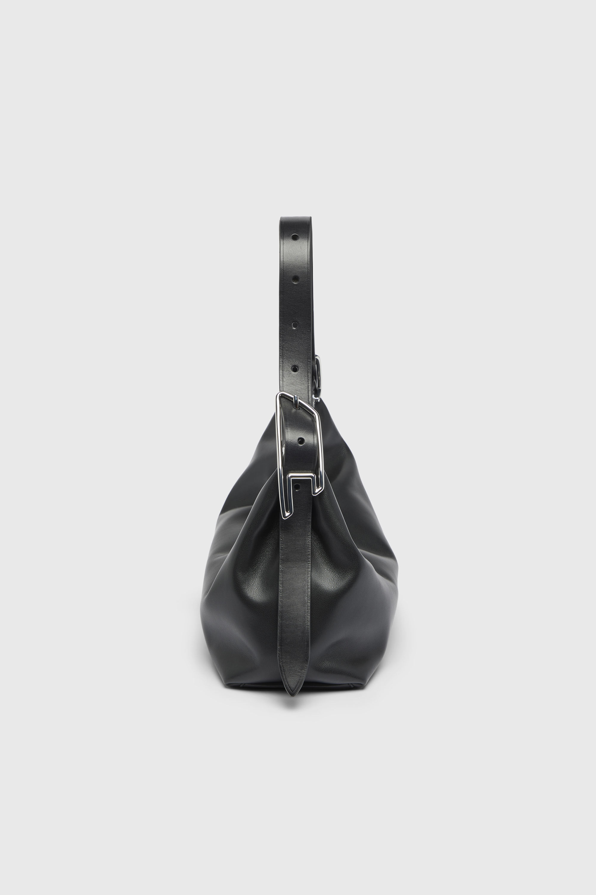Diesel - D-LINE HOBO S, Woman's D-Line-Leather shoulder bag in Black - 5