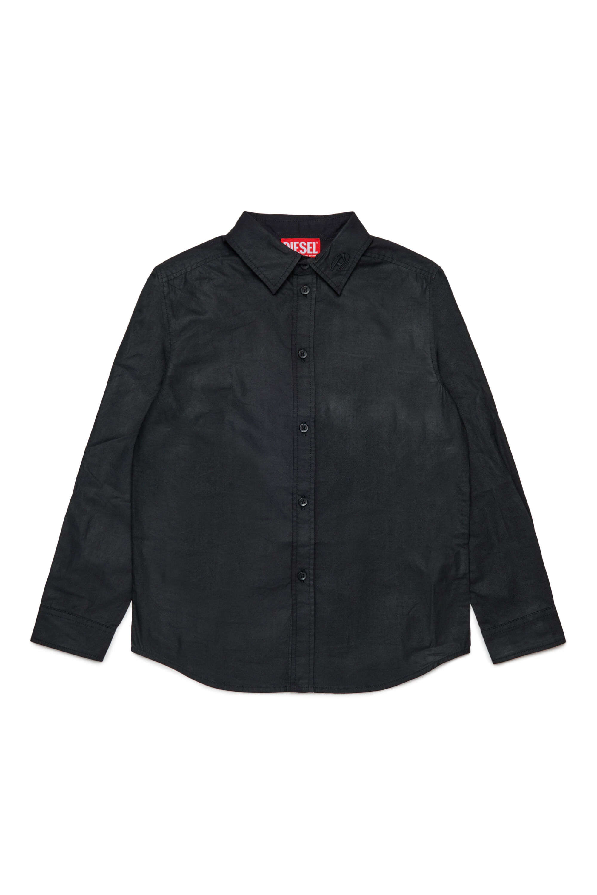 Diesel - CSTANLEYX, Man's Cotton shirt in Black - 1