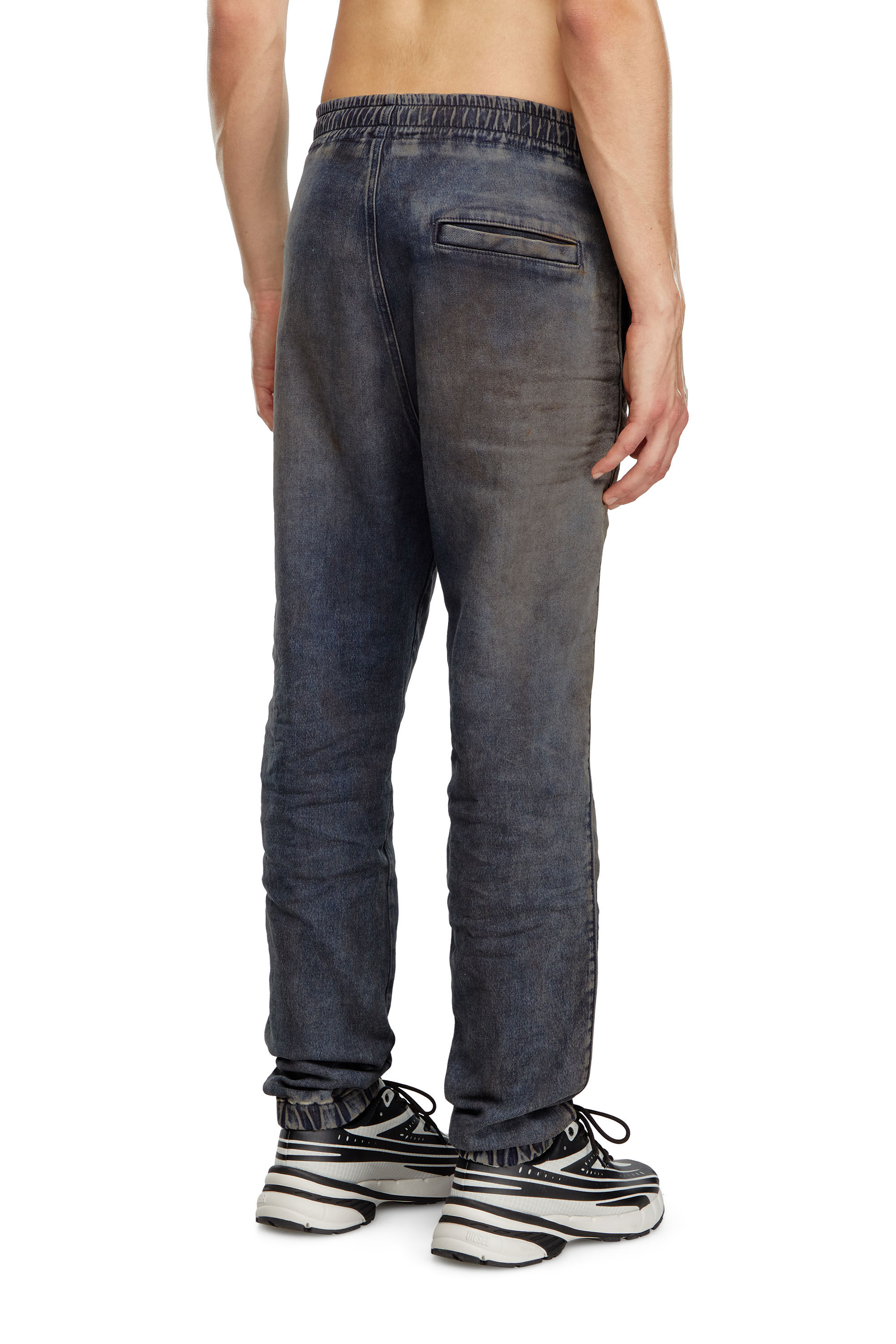 Diesel - Man's Tapered D-Lab Track Denim 068LV, Dark Blue - 4