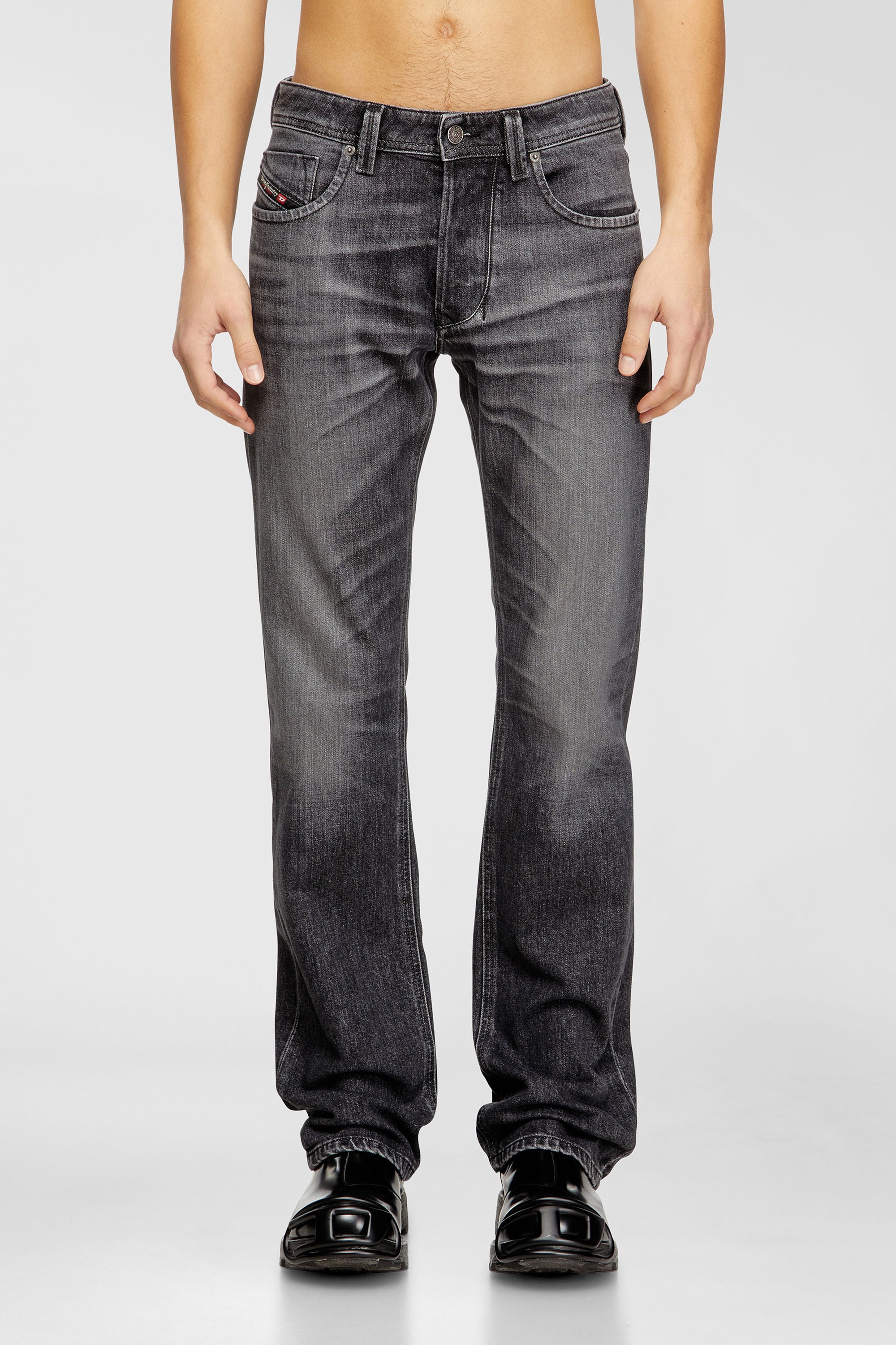 Diesel - Man's Regular Jeans 1985 Larkee 09N49, Grey - 2