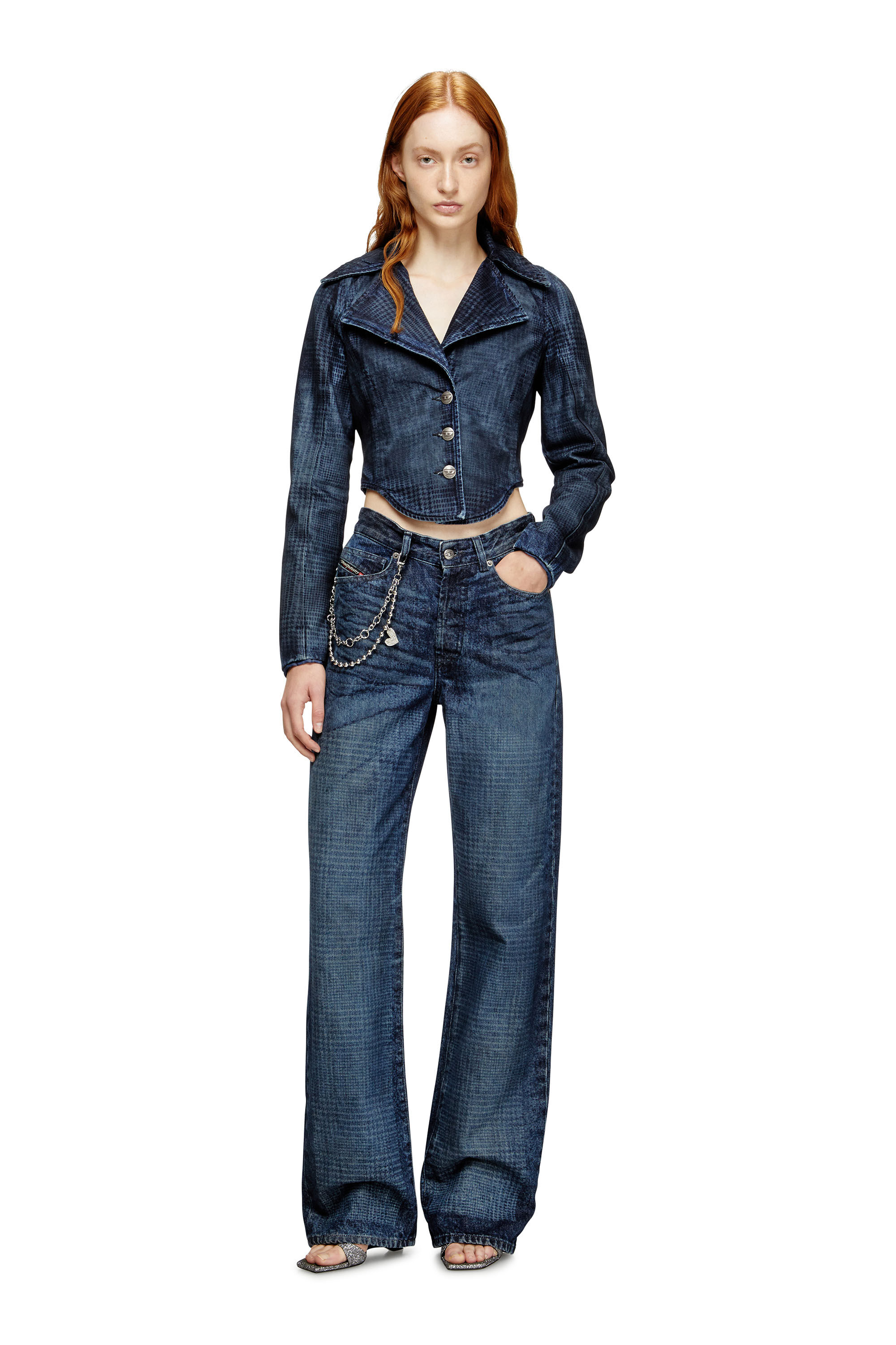 Diesel - Woman's Regular Jeans 1971 D-Sent 007CV, Dark Blue - 1