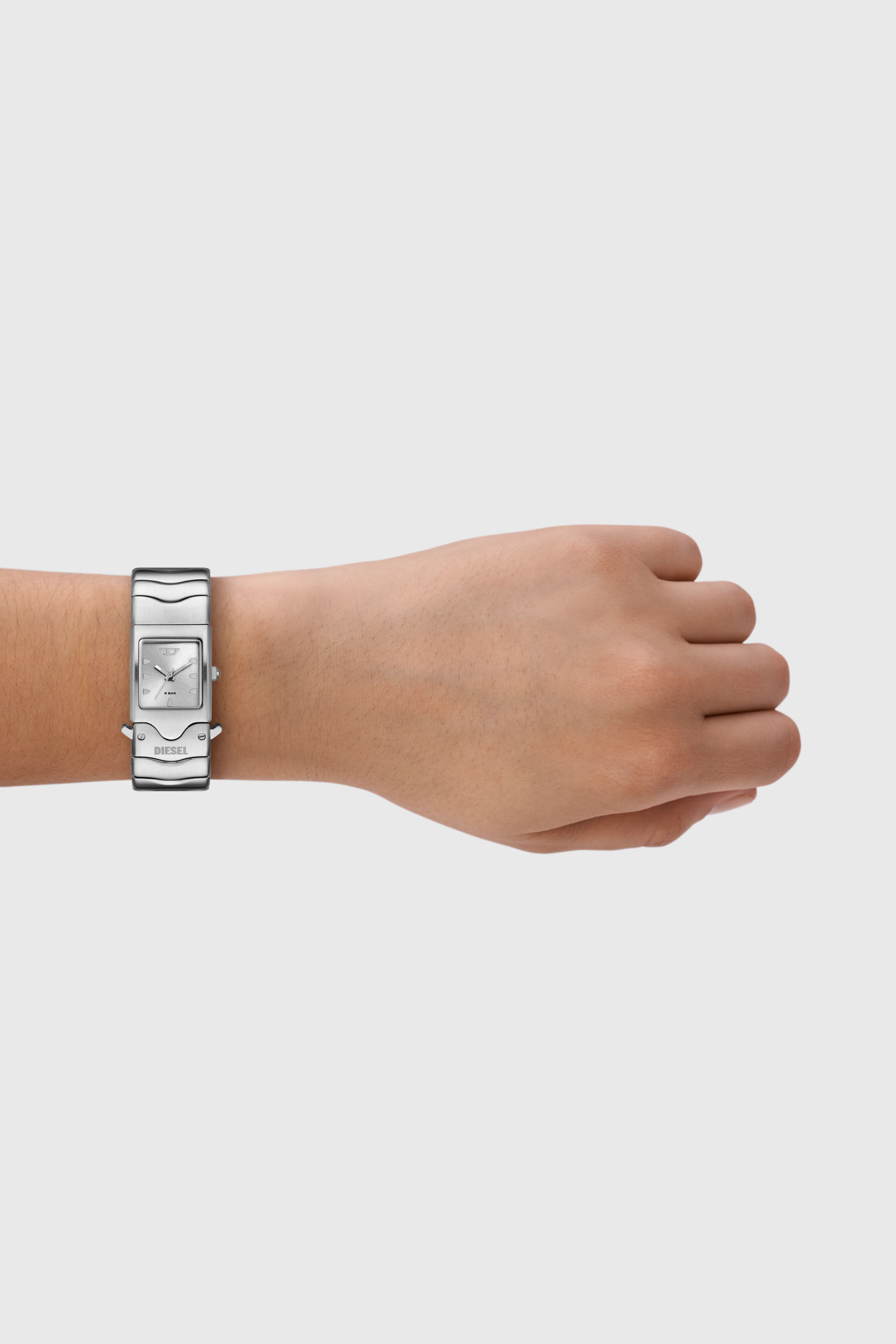 Diesel - DZ2222, Unisex's Diesel Closer Three-Hand Stainless Steel Watch in Silver - 4