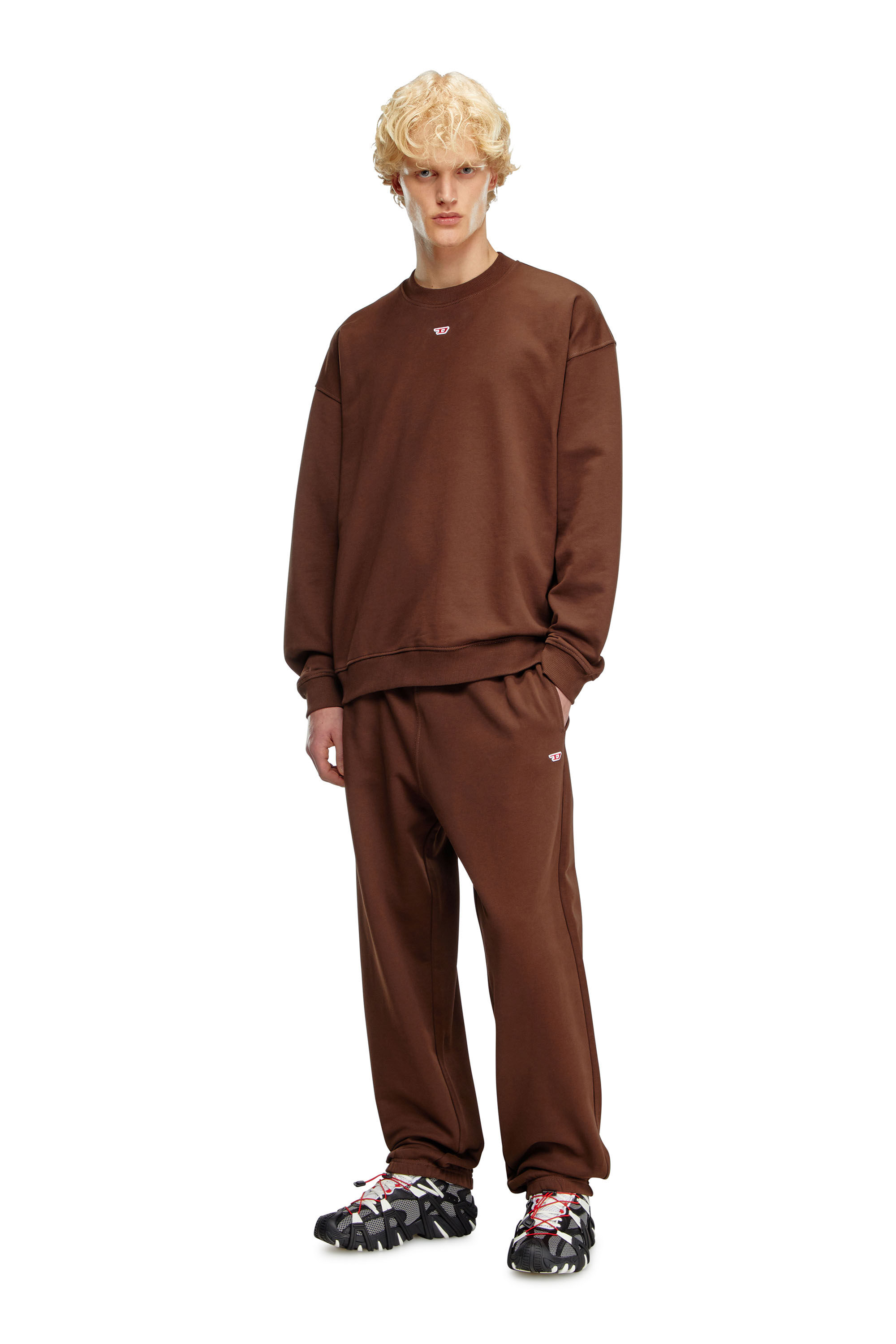 Diesel - P-MARKY-D, Man's Track pants with embroidered D patch in null - 1
