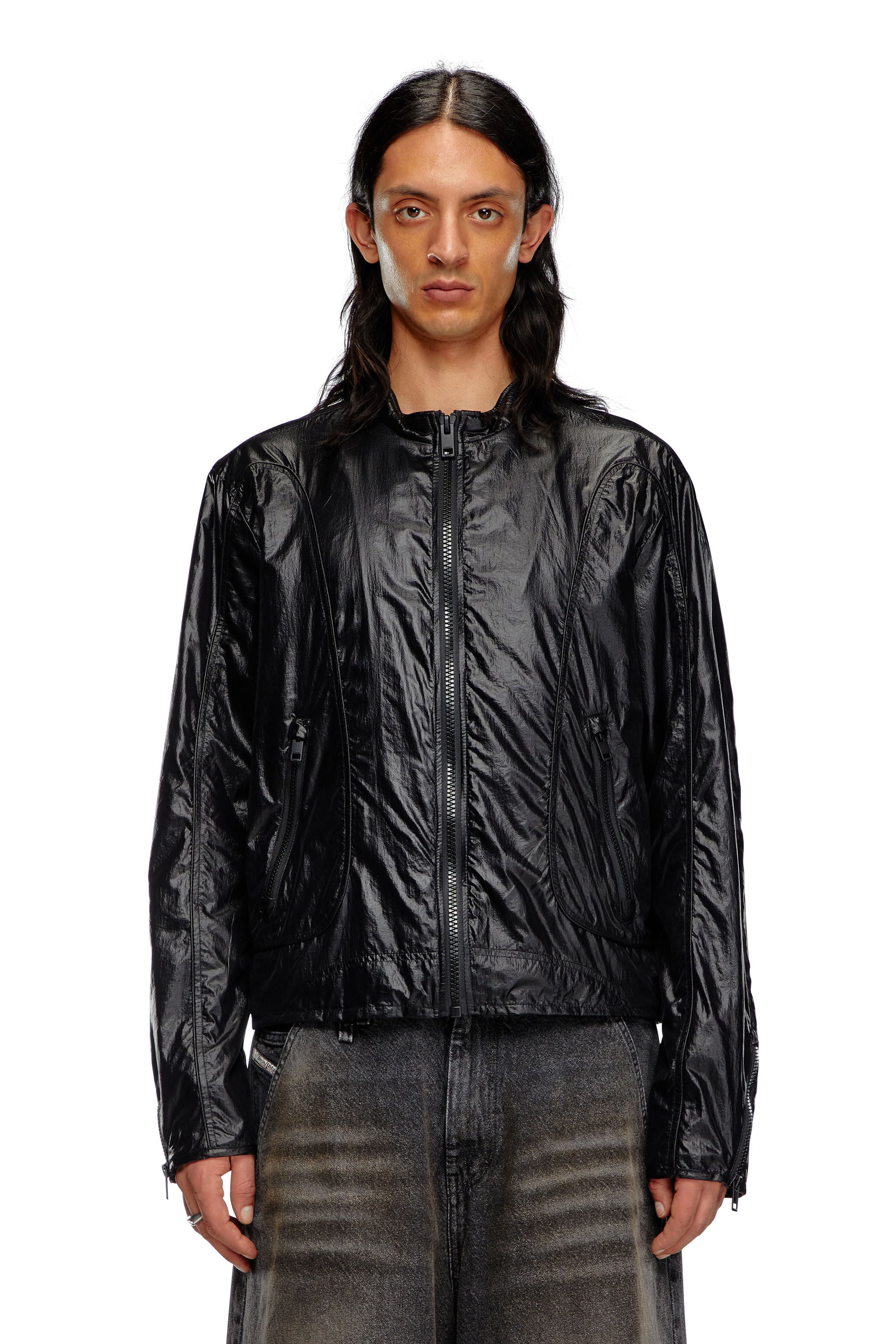 J-CLAYS Man Rain Jacket | Black | Diesel