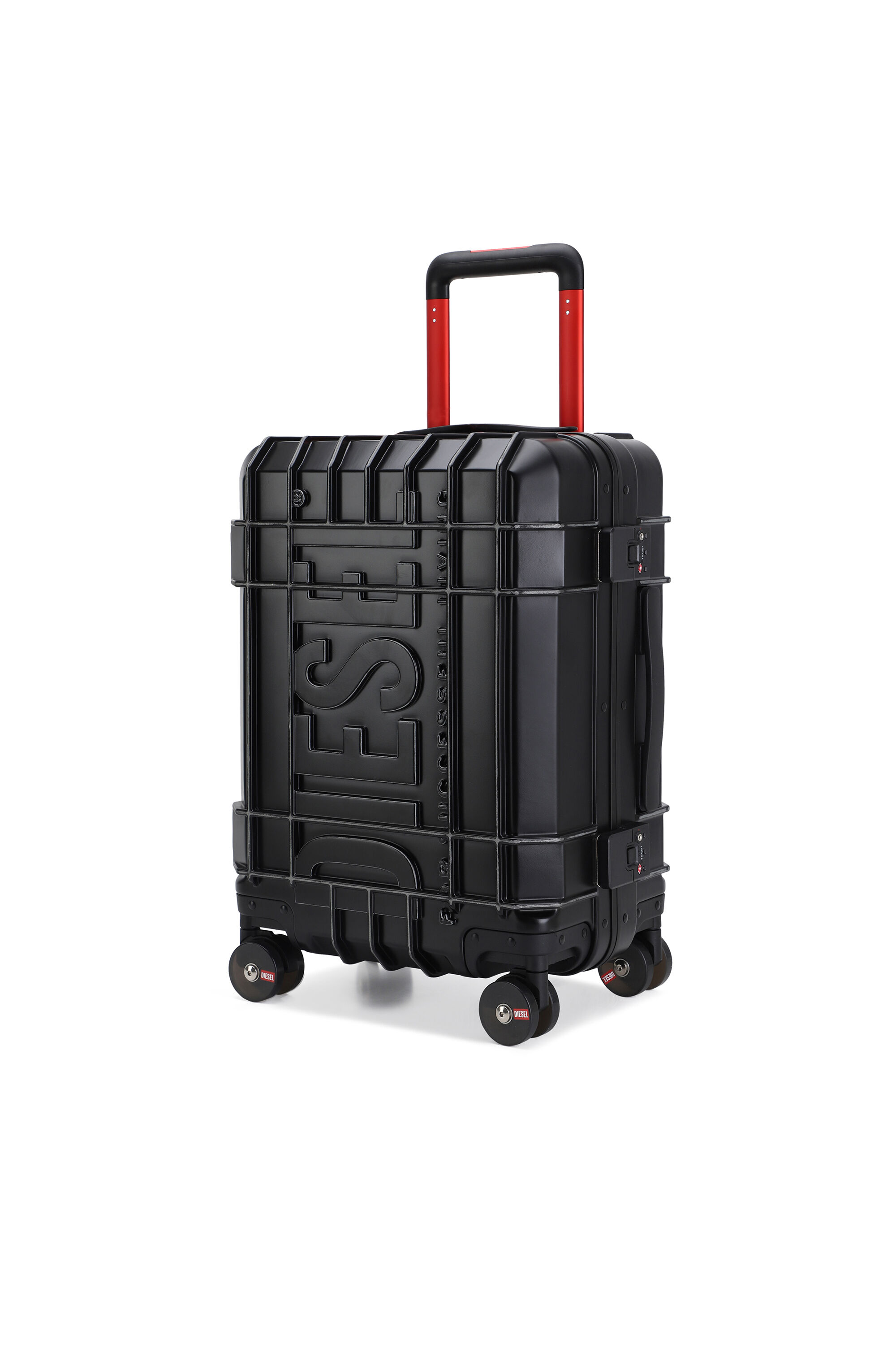 Diesel - DIESEL PC STRONG IMAGE TROLLEY- DSL003, Unisex's Rugged suitcase size S in Black - 5