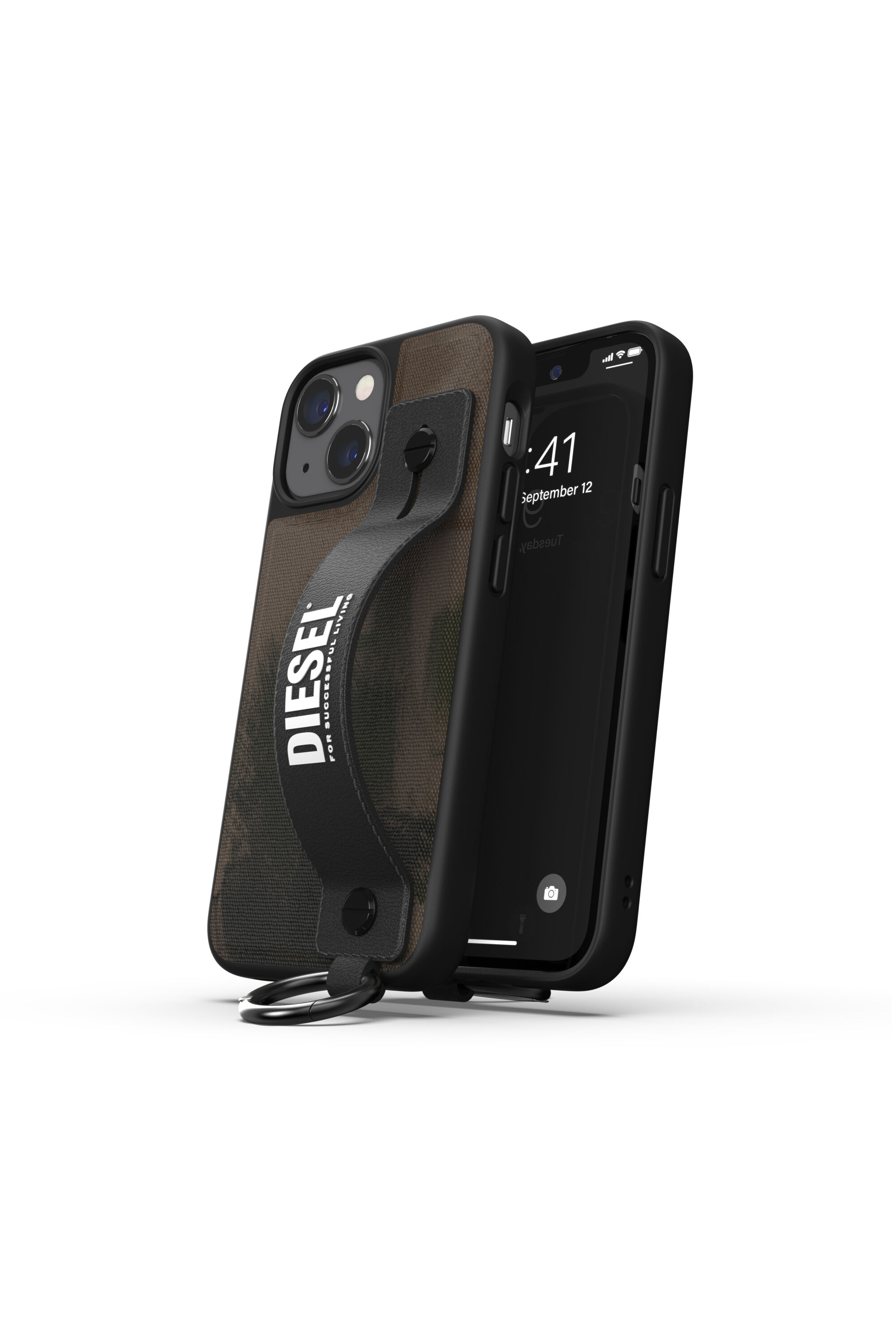 Diesel - 47179 HANDSTRAP CASE, Unisex's Handstrap case for iPhone 13 Mini in Military Green - 3