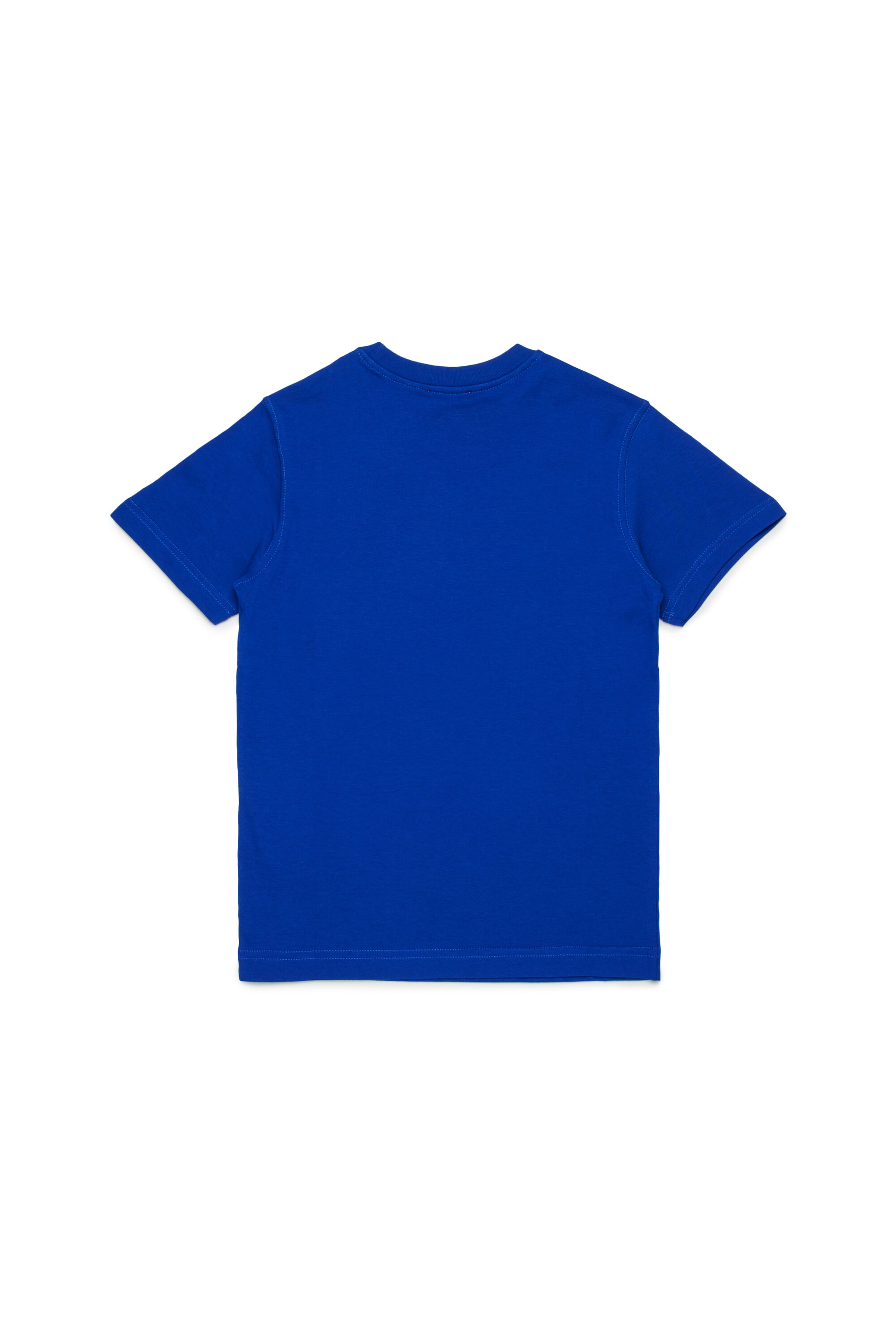 Diesel - TADJUSTK14, Man's Cotton T-shirt with printed logo in Blue - 2