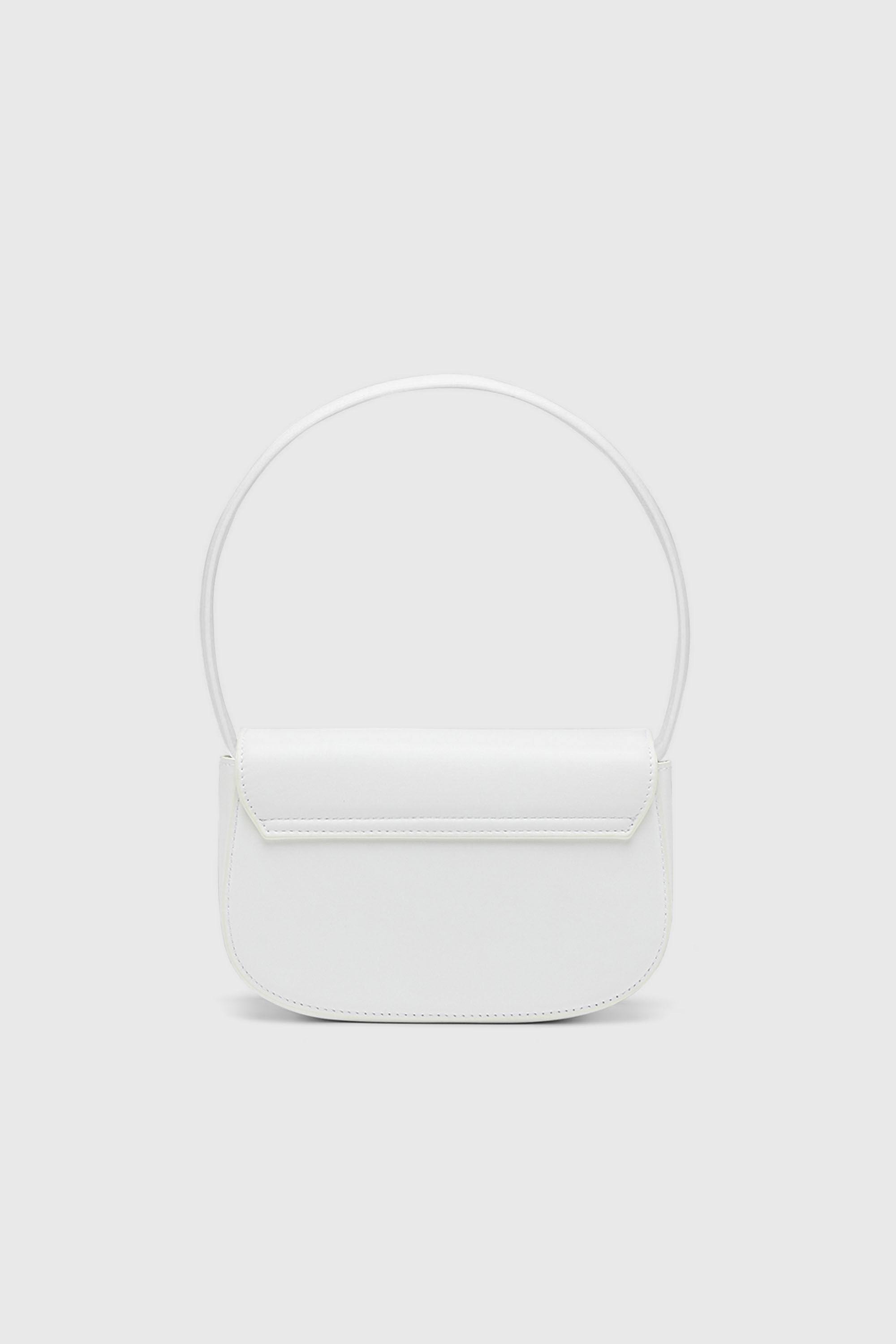 Diesel - 1DR, Woman's 1DR-Iconic shoulder bag in nappa leather in White - 3