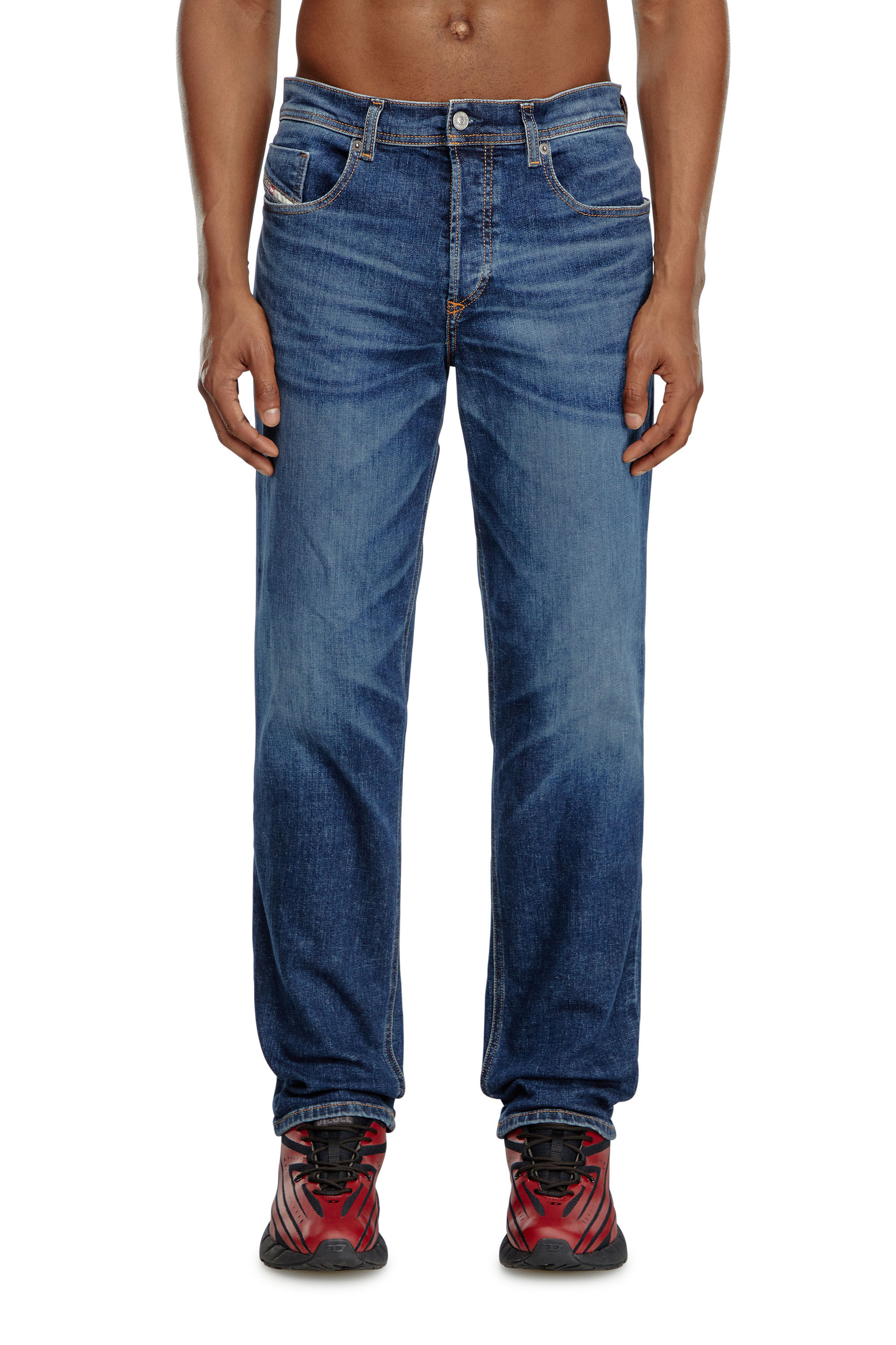 Diesel - Man's Tapered Jeans 2023 D-Finitive 09J47, Dark Blue - 3