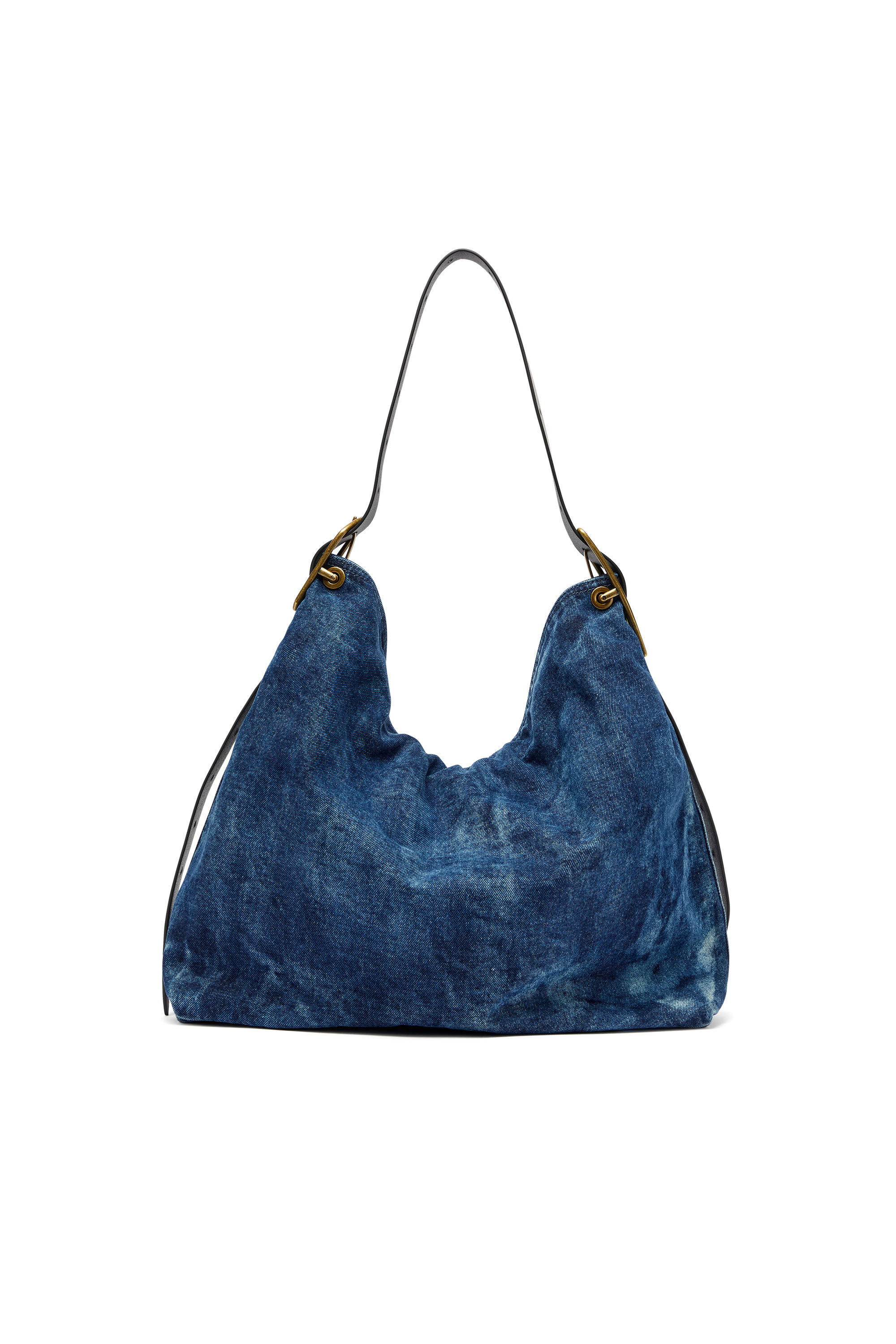 Diesel - D-LINE HOBO, Woman's D-Line-Denim hobo bag in Medium blue - 3
