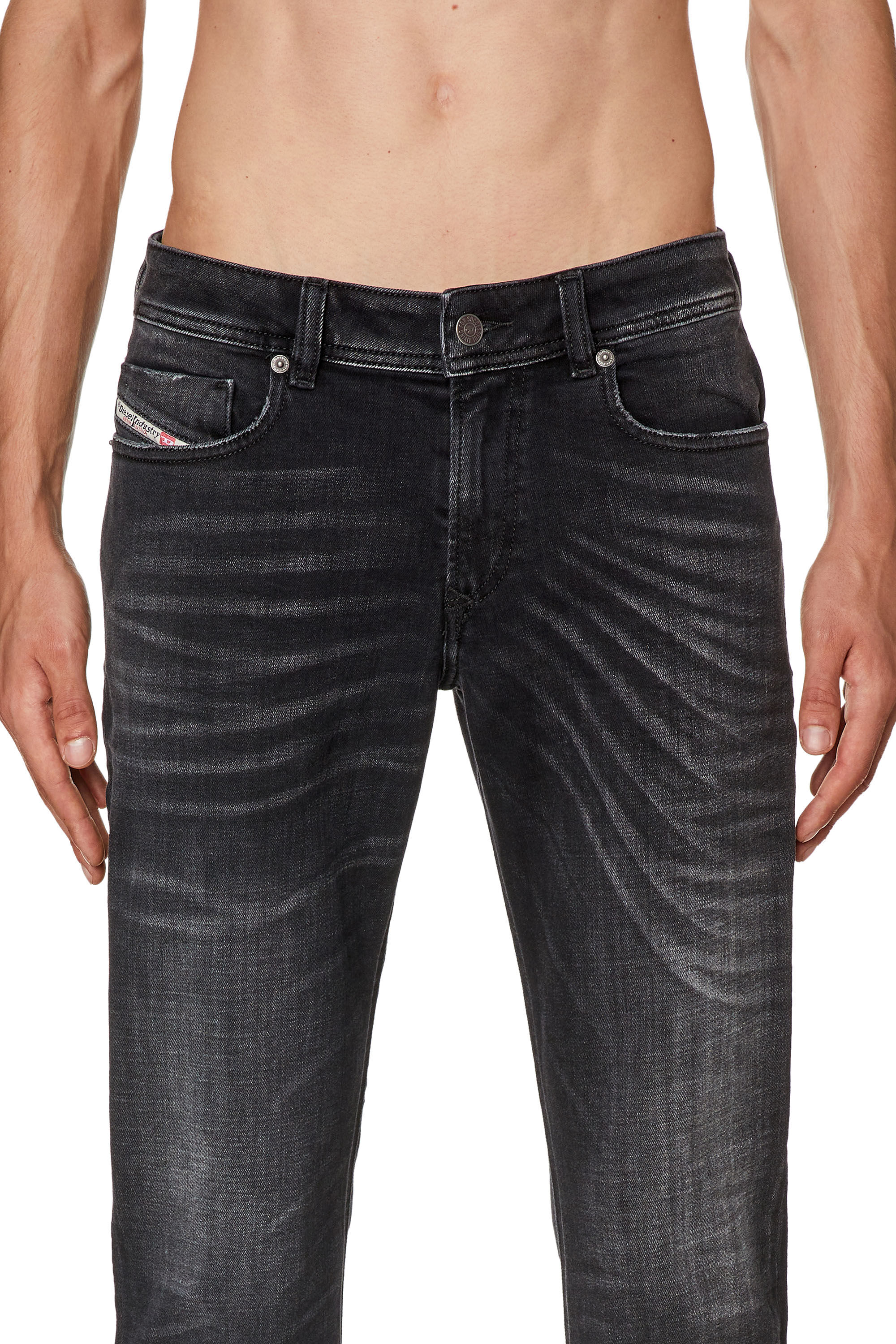 Diesel - Skinny Jeans 1979 Sleenker 09G54, Black/Dark grey - Image 5