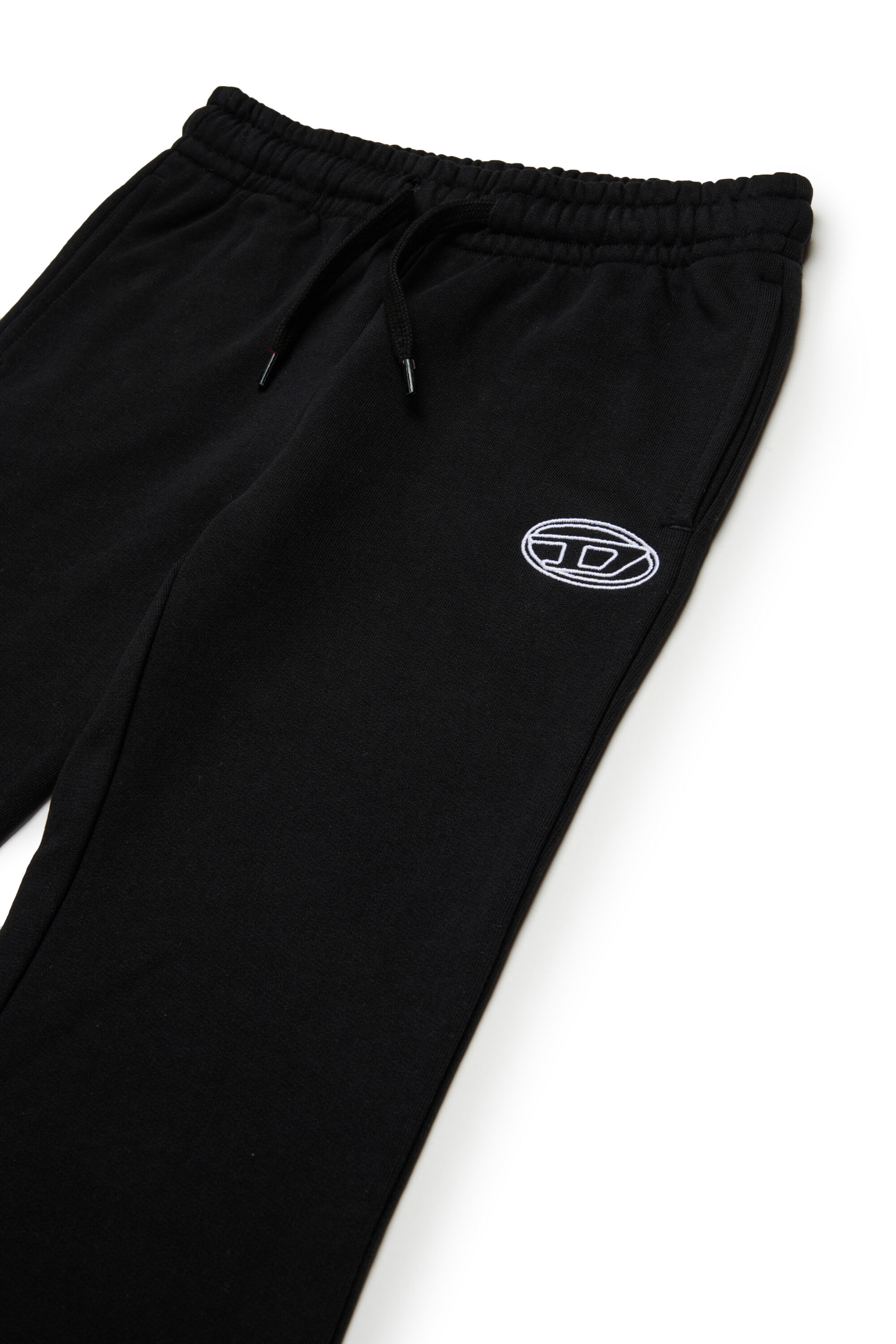 Diesel - PEBIRT, Woman's Cotton pants with embroidered logo in Black - 3