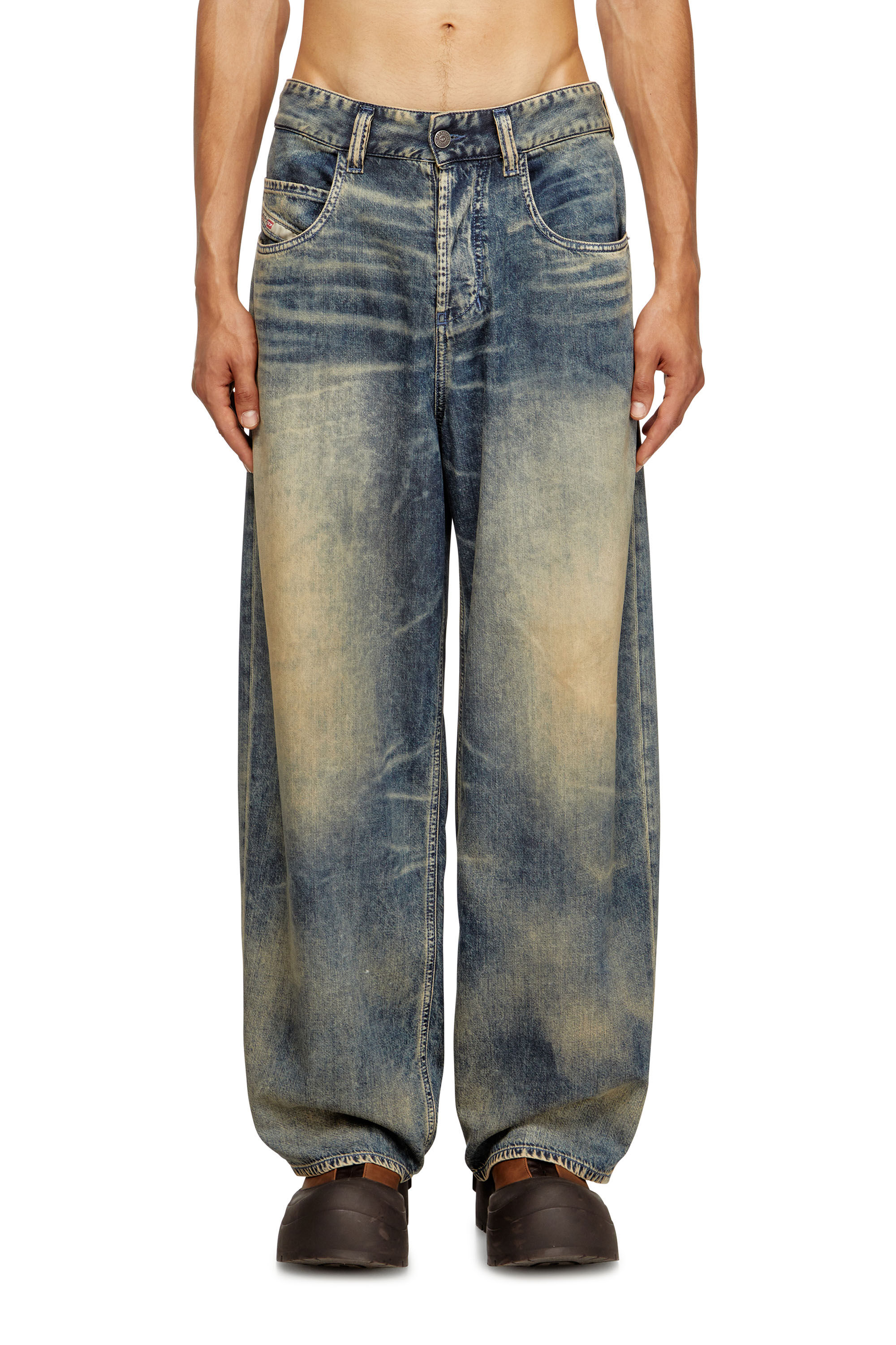 Diesel - Man's Relaxed Jeans 1997 D-Enim-M 0CEBB, Medium blue - 3