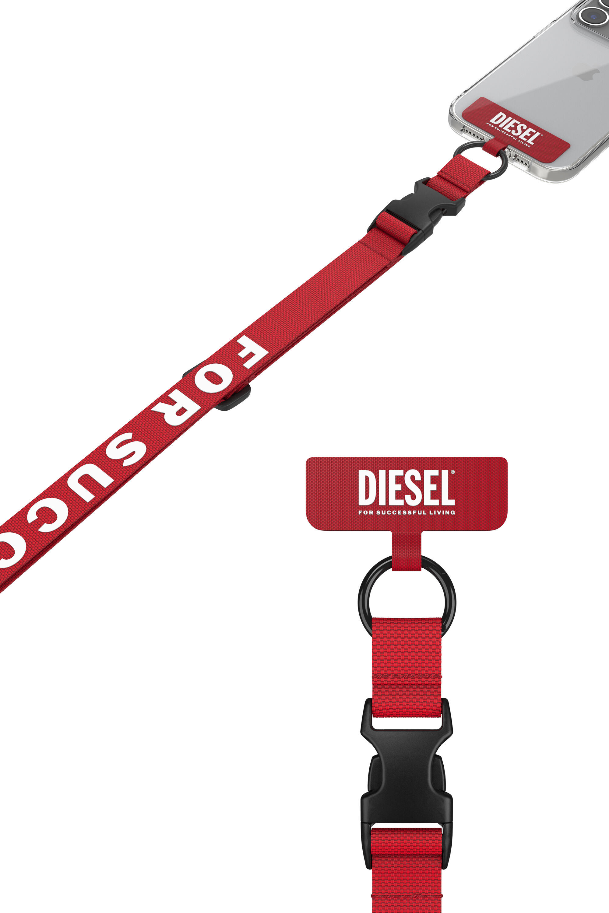 Diesel - 52945 UNIVERSAL NECKLACE, Unisex's Universal necklace in Red - 4