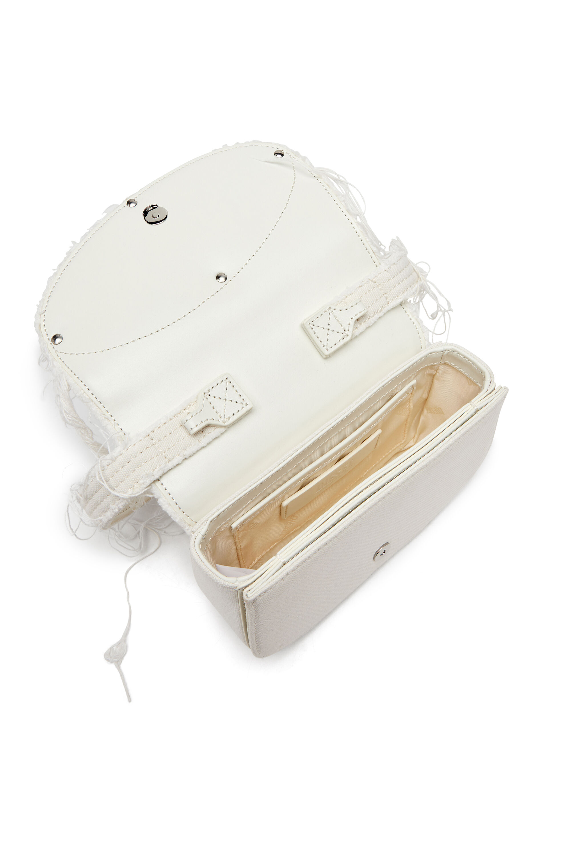 ★DIESEL★ 1DR Shoulder Bag Off White X08396P4728T1003 X0839 Women's 1DR-Iconic shoulder bag in canvas and leather