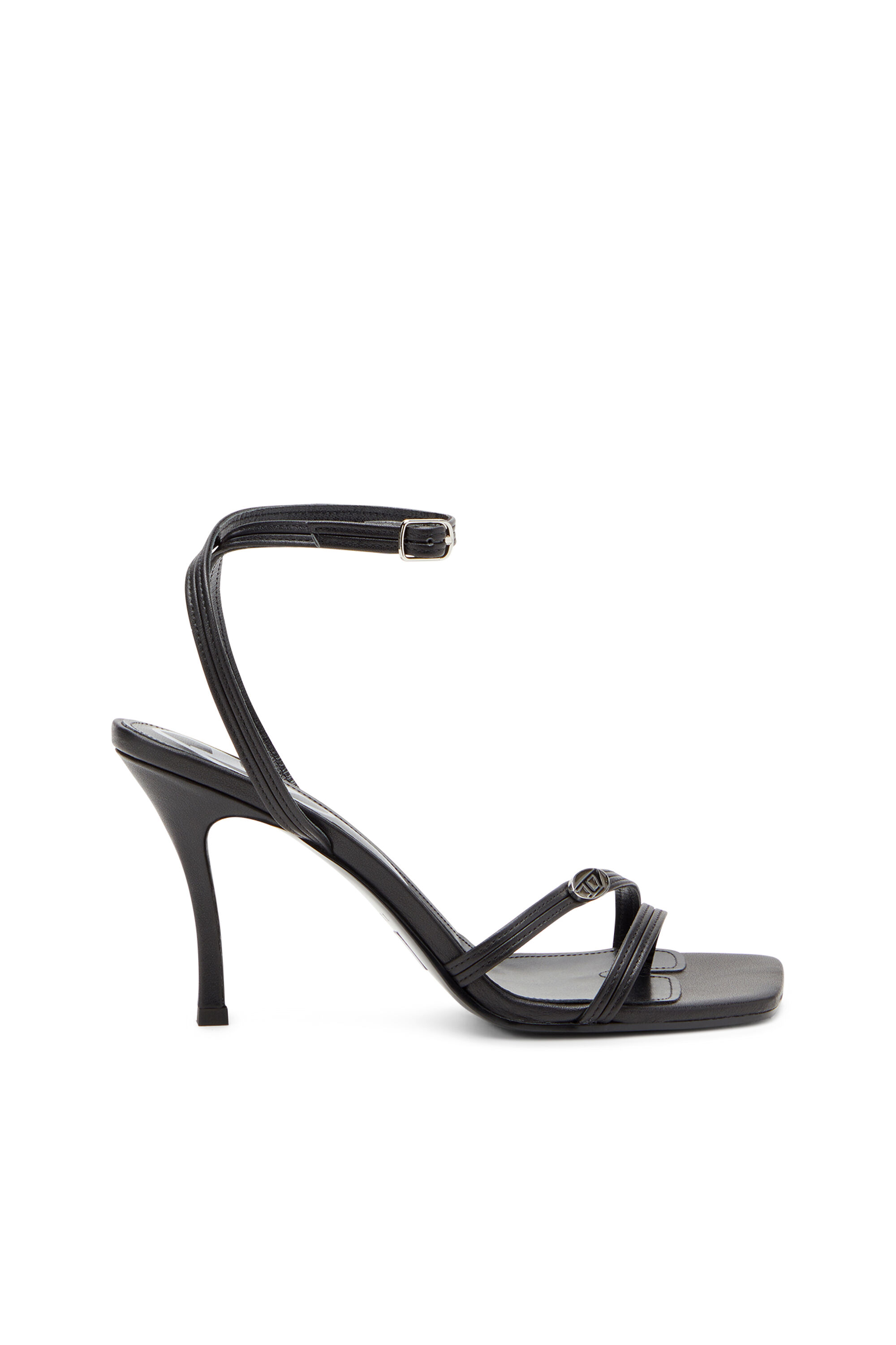 Diesel - D-VENUS SA, Woman D-Venus-Strappy sandals in nappa leather in Black - Image 1