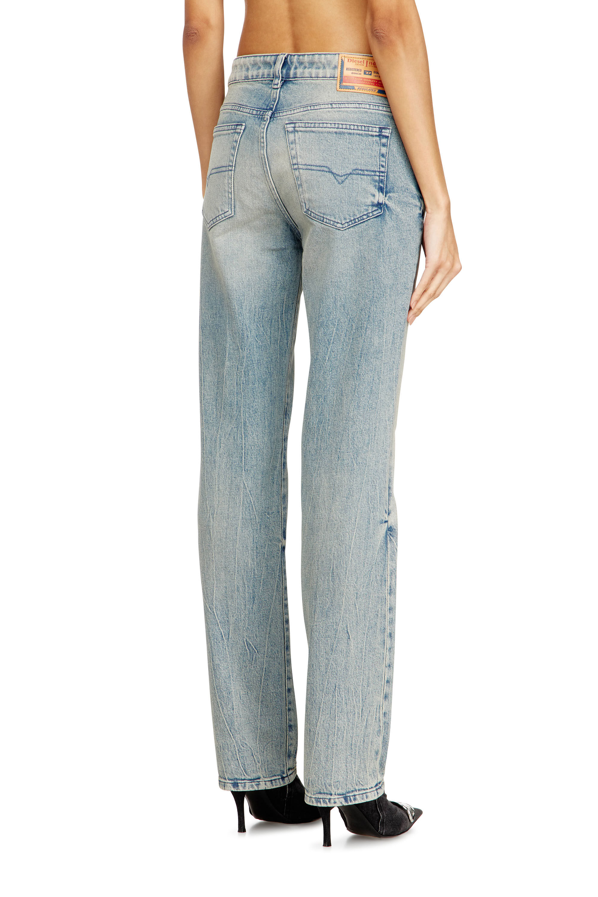 Diesel - Woman's Regular Jeans 1989 D-Mine 09N55, Light Blue - 4