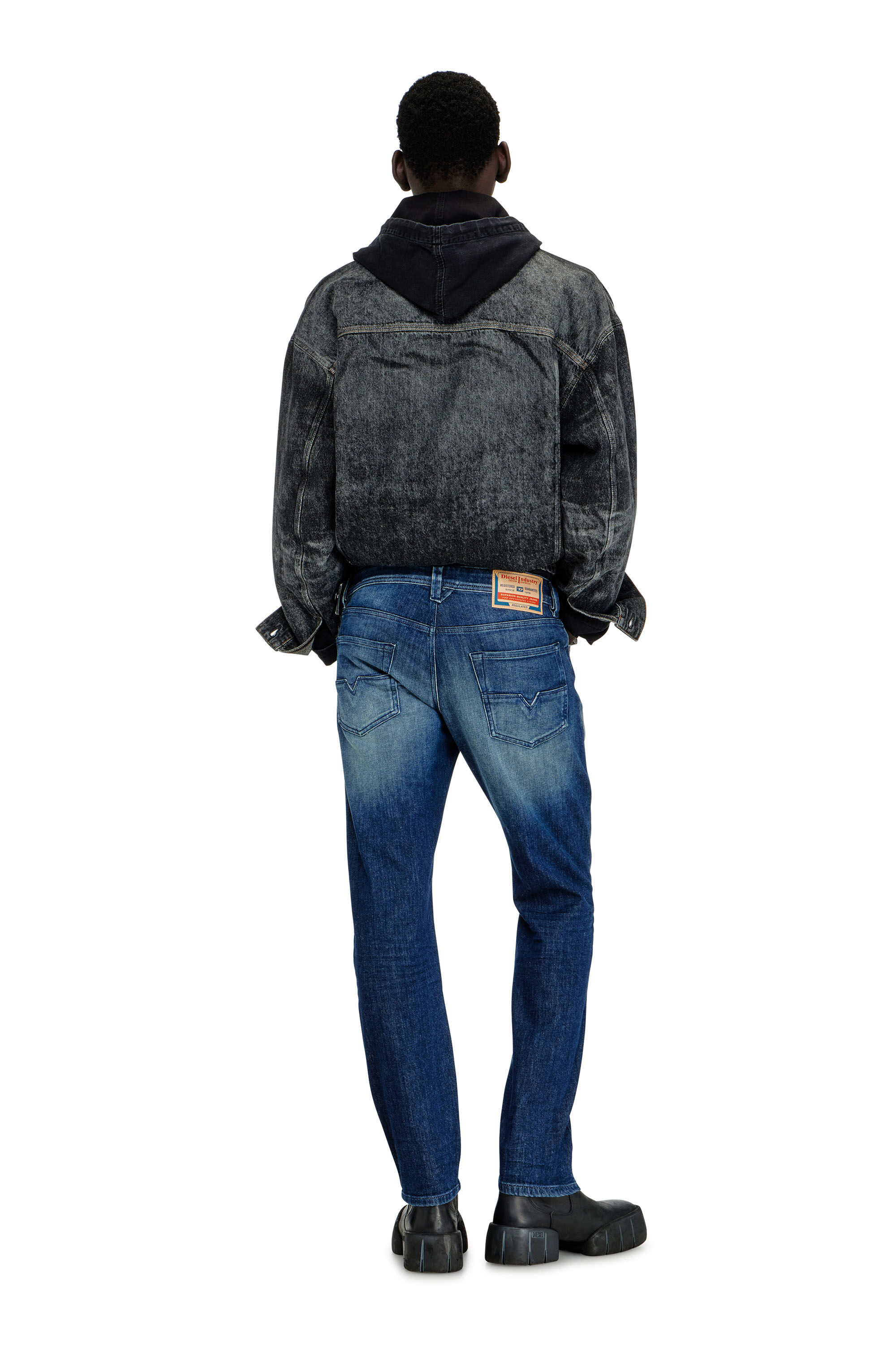 Diesel - Man's Regular Jeans 1986 Larkee-Beex 0KBBR, Dark Blue - 3