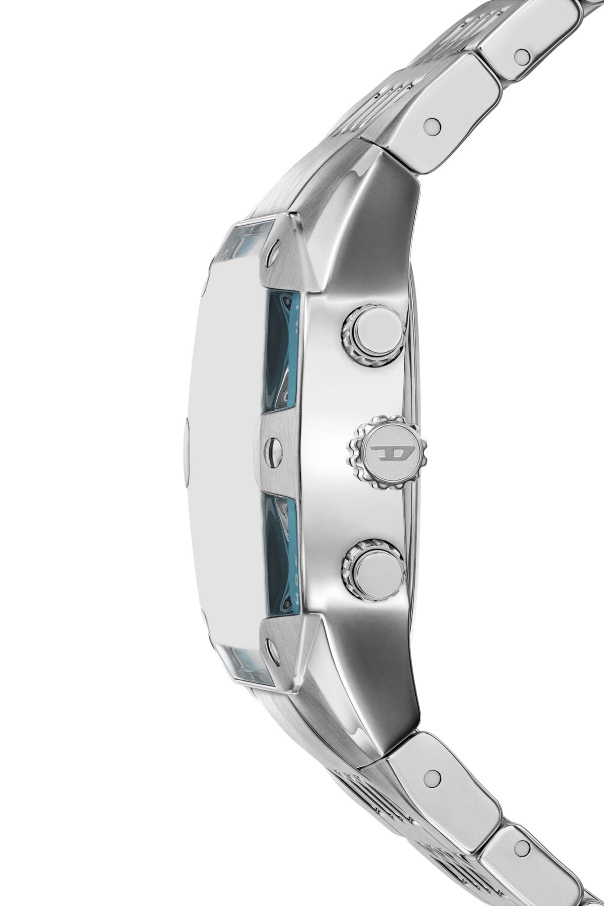 Diesel - DZ4725 WATCH, Man's Spiked cushion stainless steel watch in Silver - 3