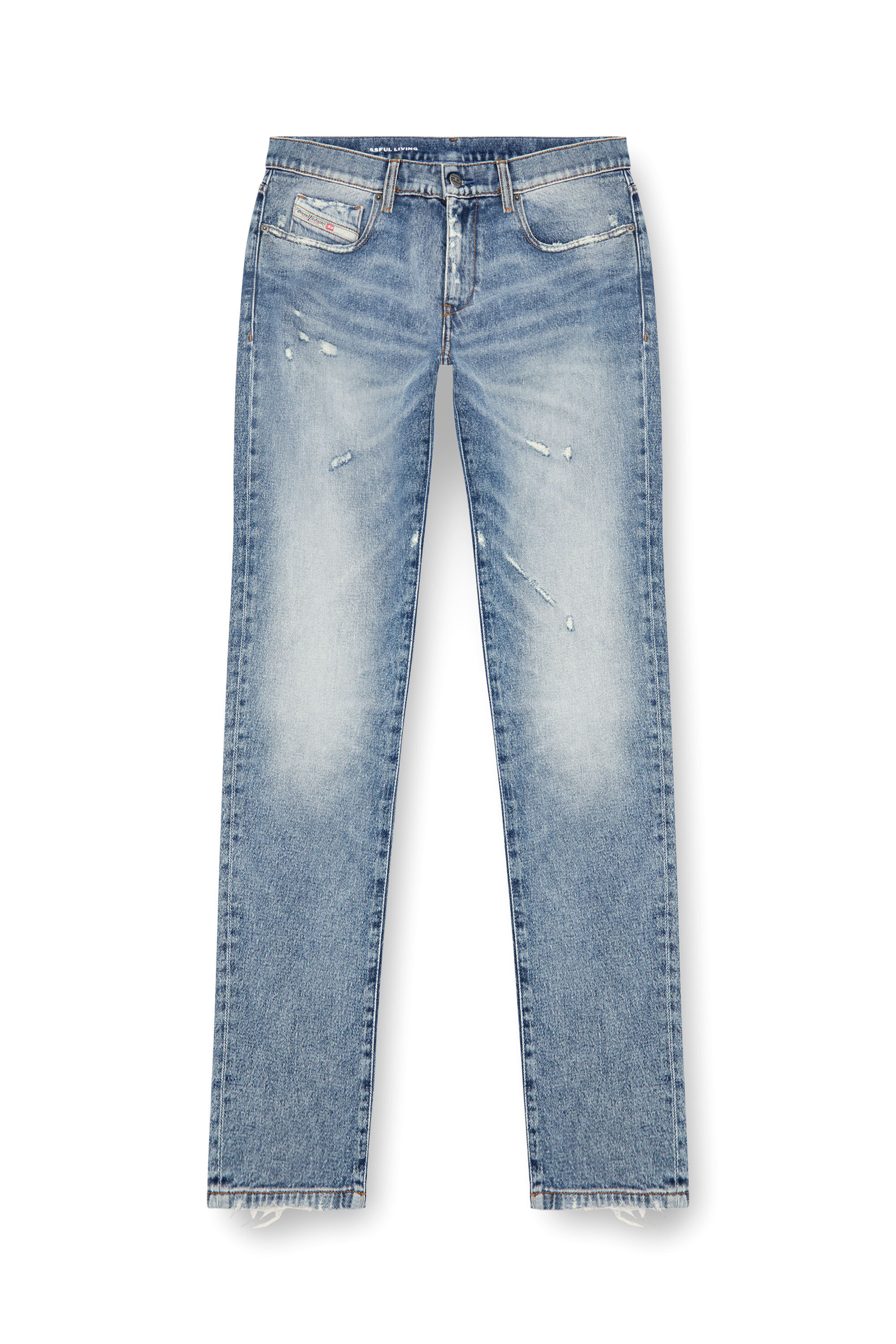 Diesel - Man's Slim Jeans 2019 D-Strukt 09J57, Medium blue - 2