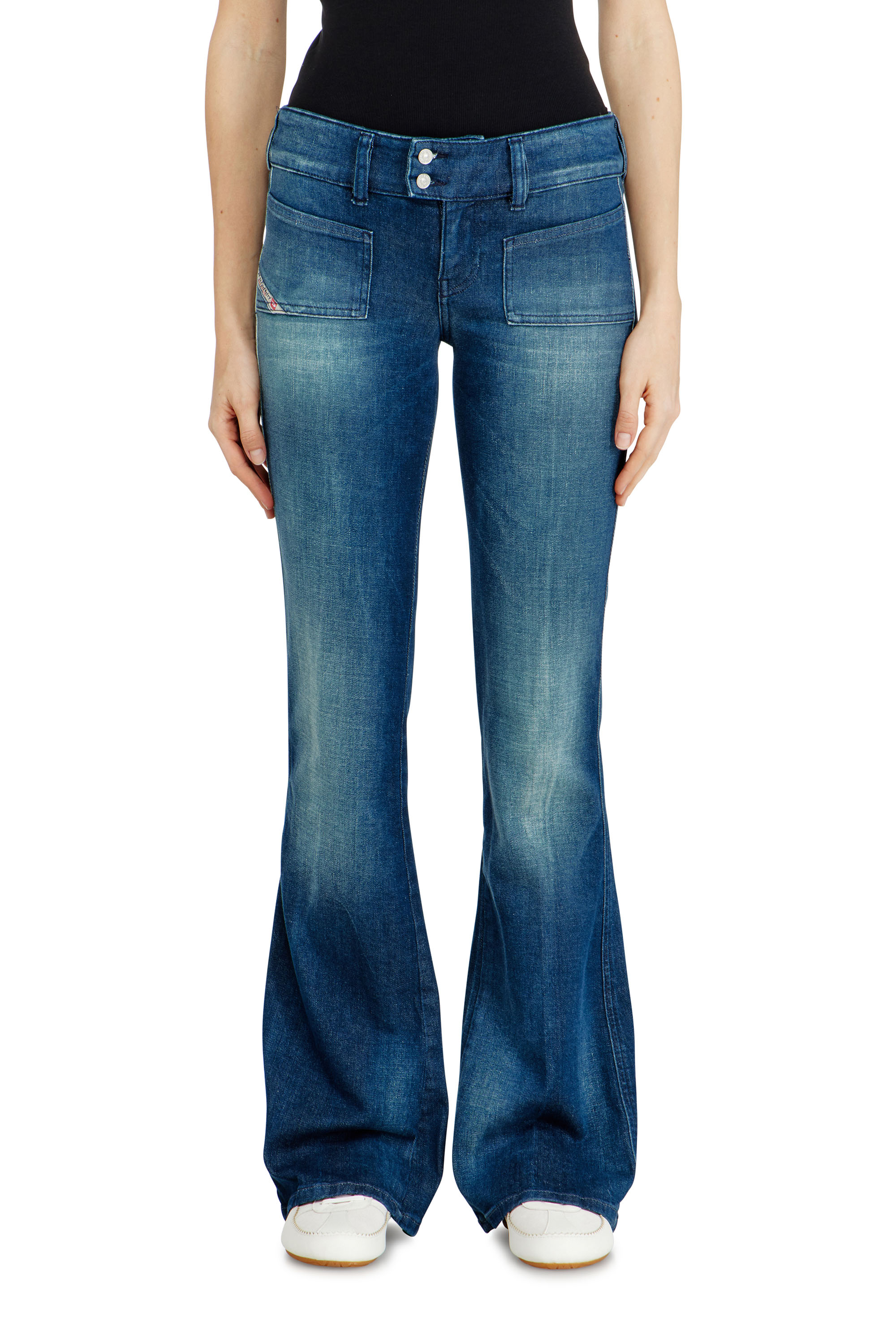 Diesel - Woman's Bootcut Jeans D-Hush 0ADBQ, Blue - 2