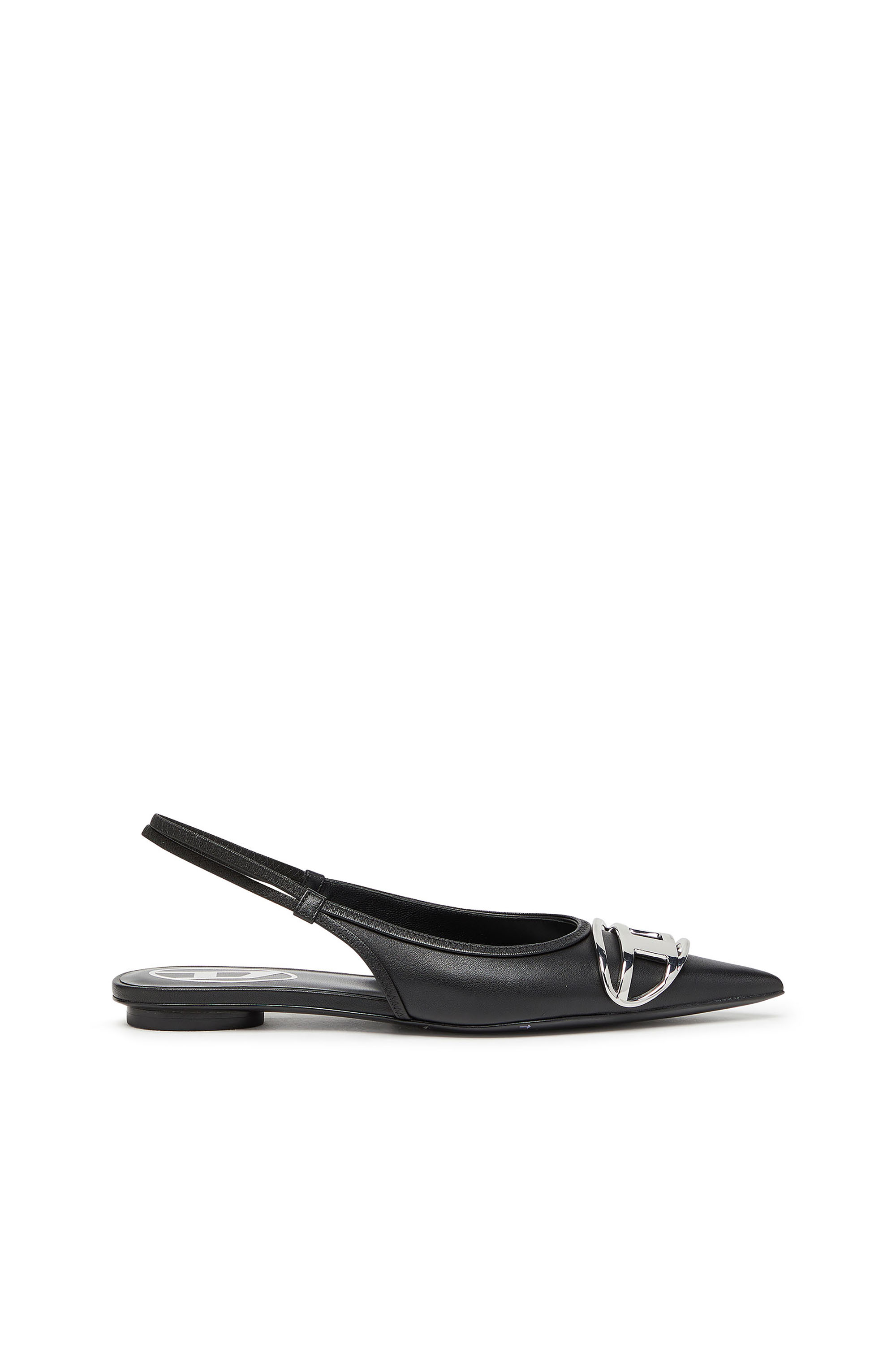 D-VENUS SB BAL, Black Diesel - D-VENUS SB BAL, Woman's D-Venus-Slingback flats in nappa leather in Black - 1