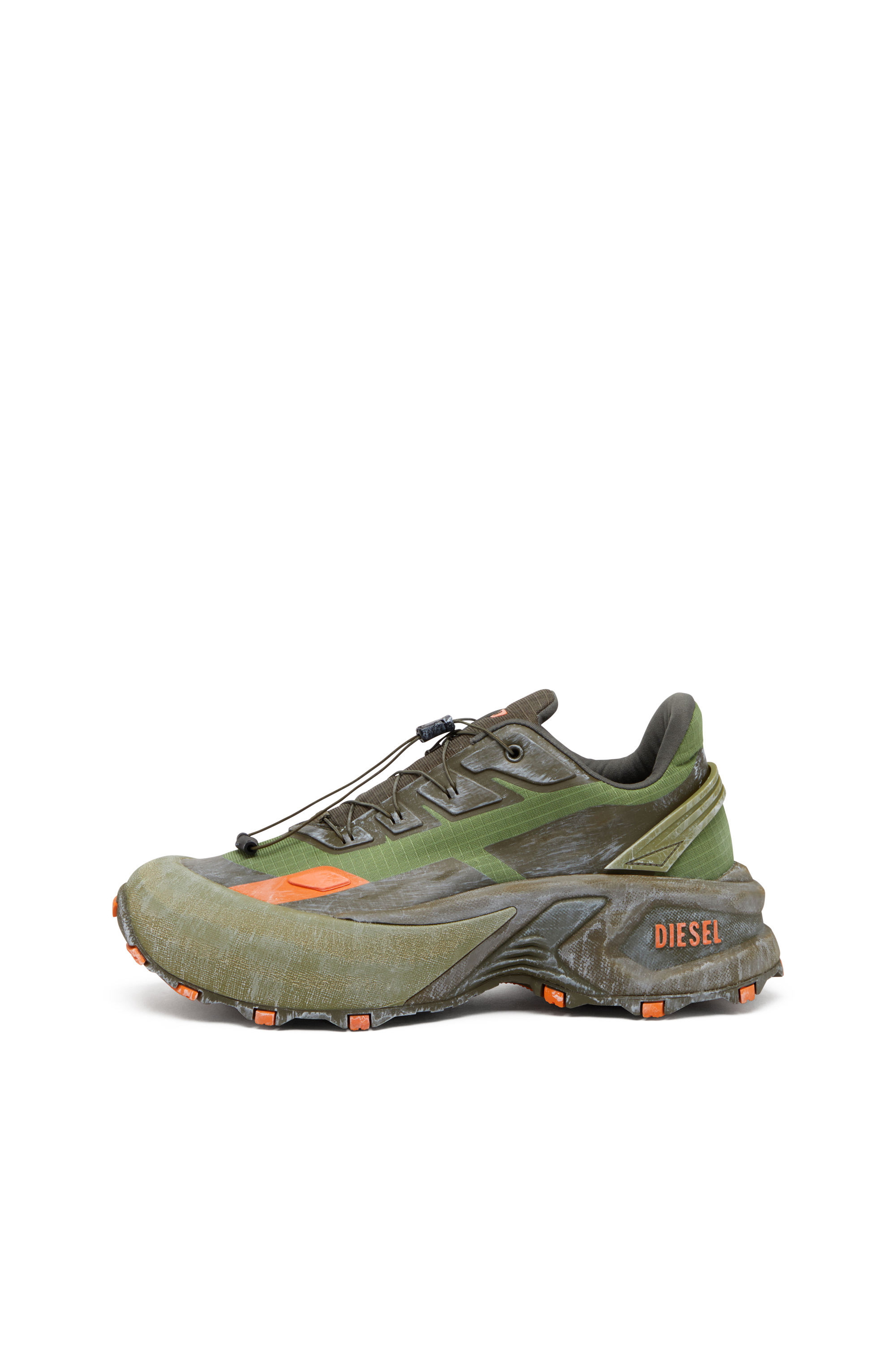 Diesel - D-CAGE RUNNER, Man's D-Cage Runner-Sneaker in Green/Orange - 2