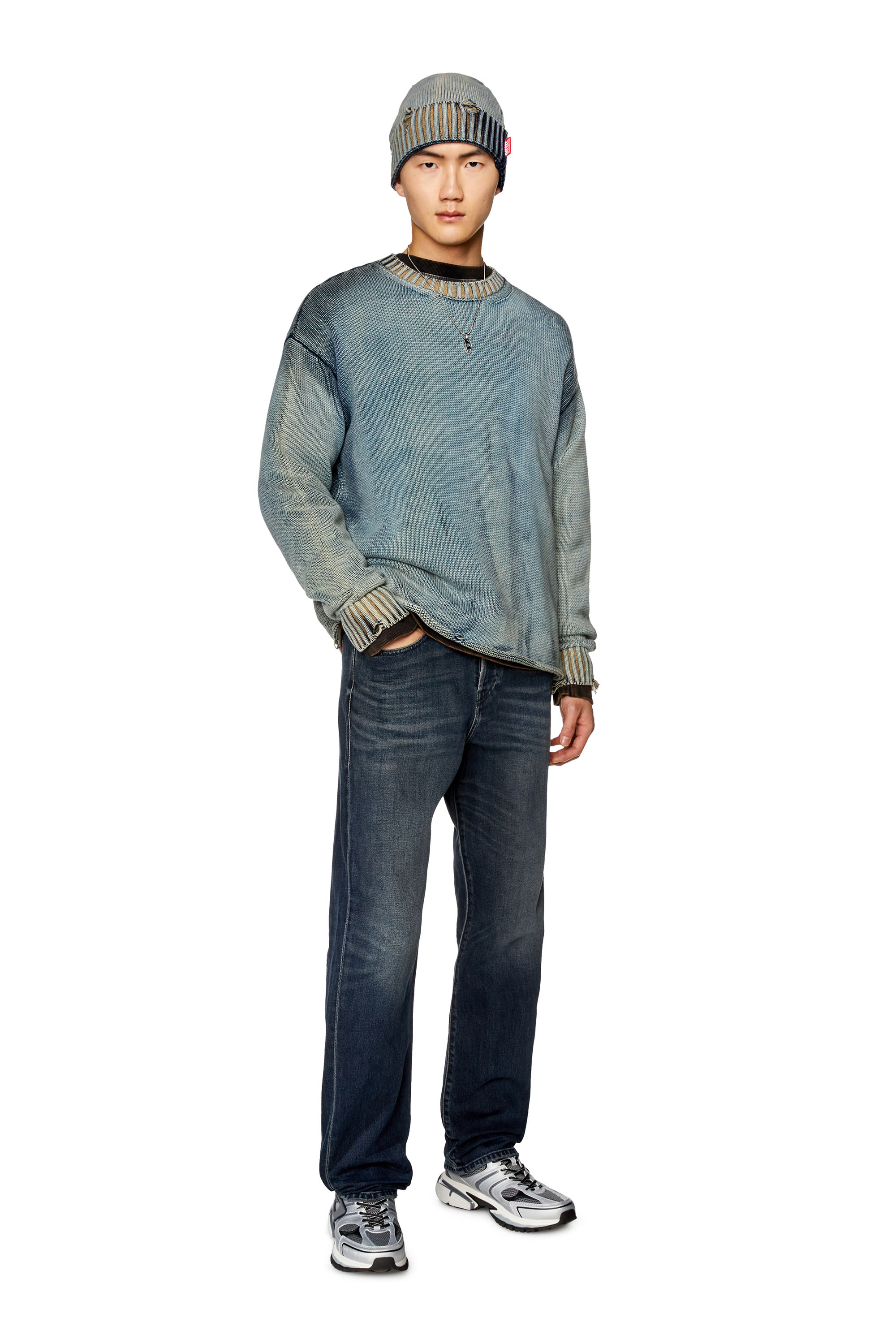 Diesel - Straight Jeans 2020 D-Viker 09G40, Dark Blue - Image 4