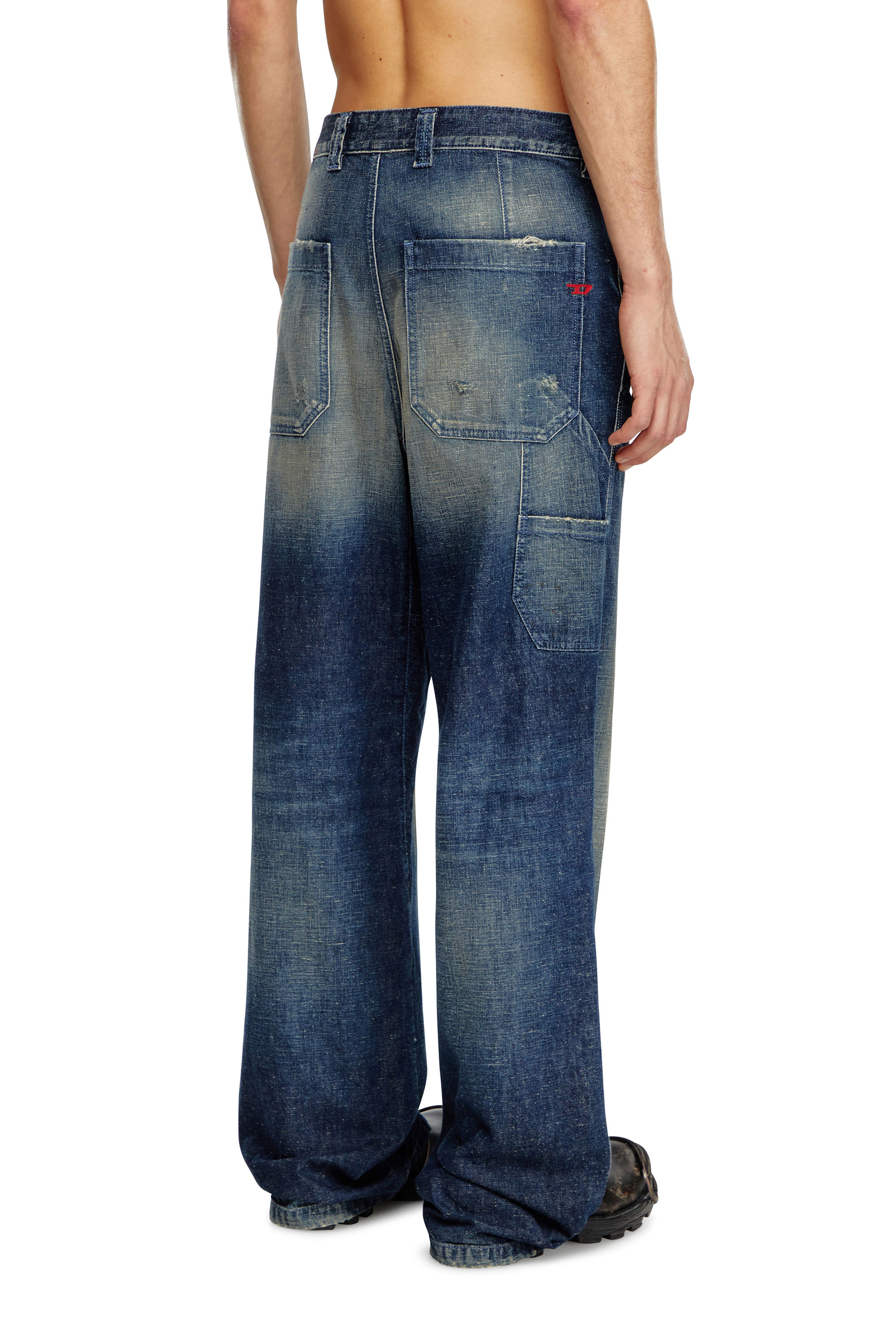 Diesel - Man's Straight Jeans D-Livery 09J91, Dark Blue - 3