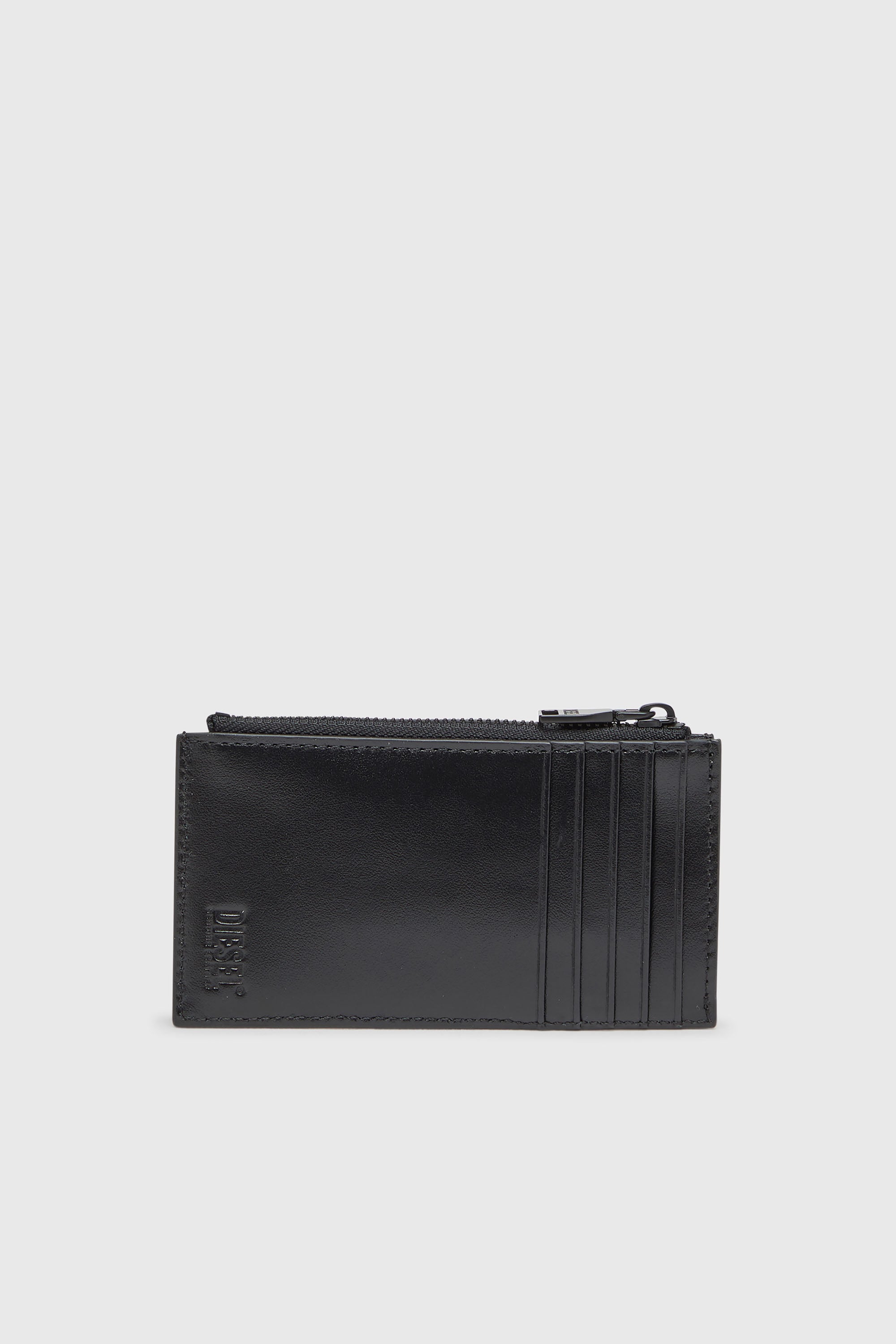 Diesel - HOLI-D CARD HOLDER III, Man's Leather card holder in Black - 2