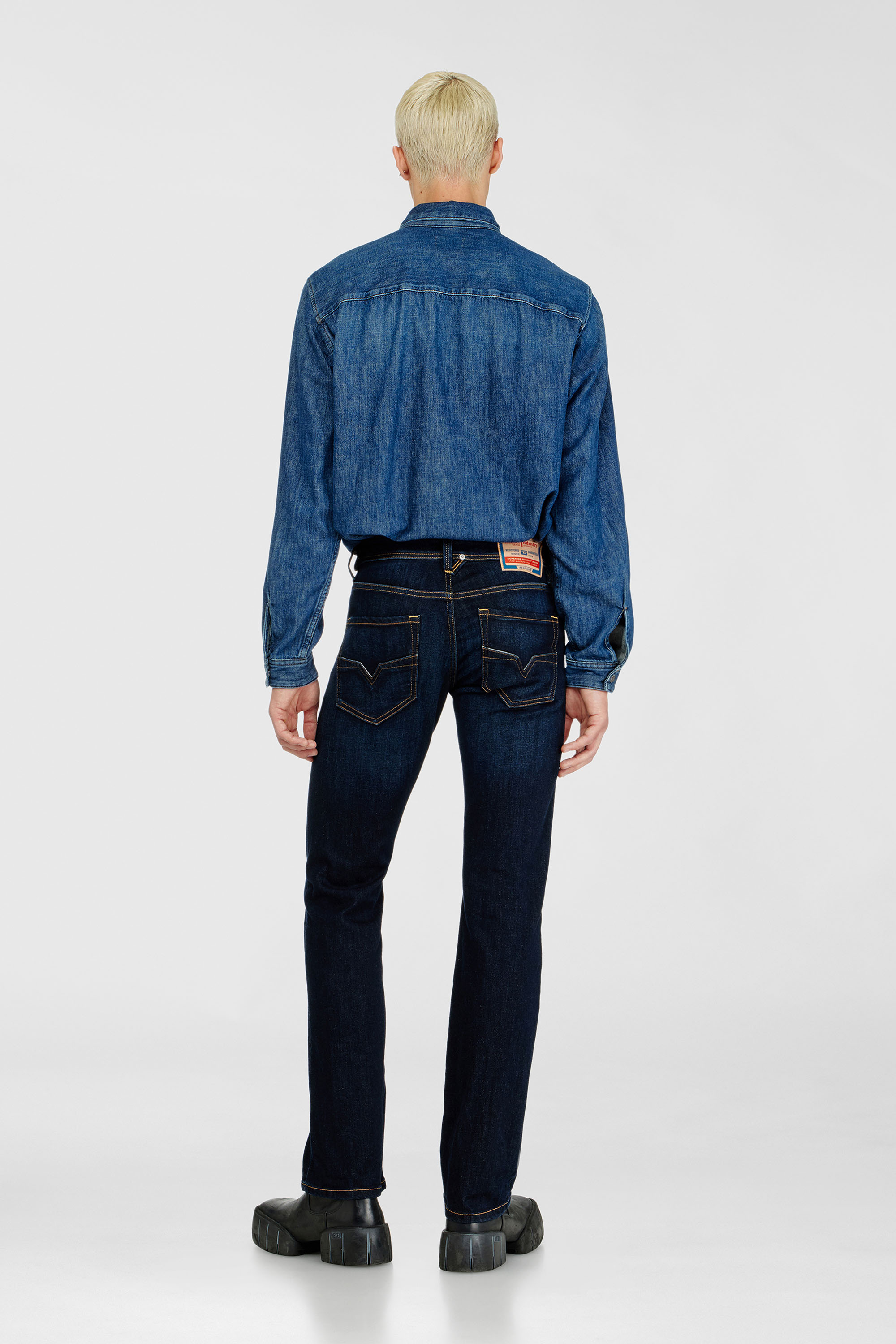 Diesel - Man's Regular Jeans 1985 Larkee 09Q15, Dark Blue - 3