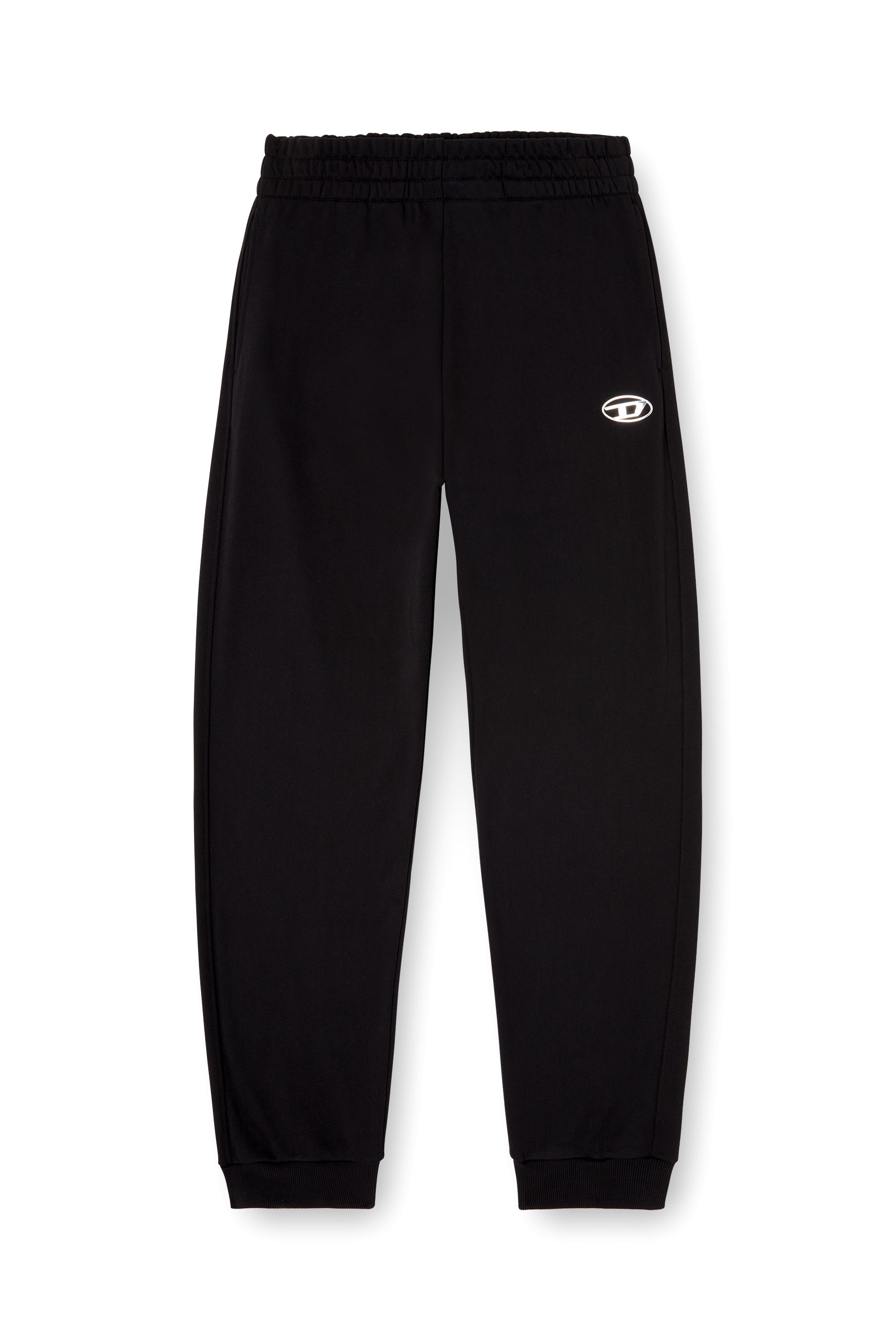 Diesel - P-MARKY-OD, Man's Sweatpants with metal-effect Oval D logo in Black - 3