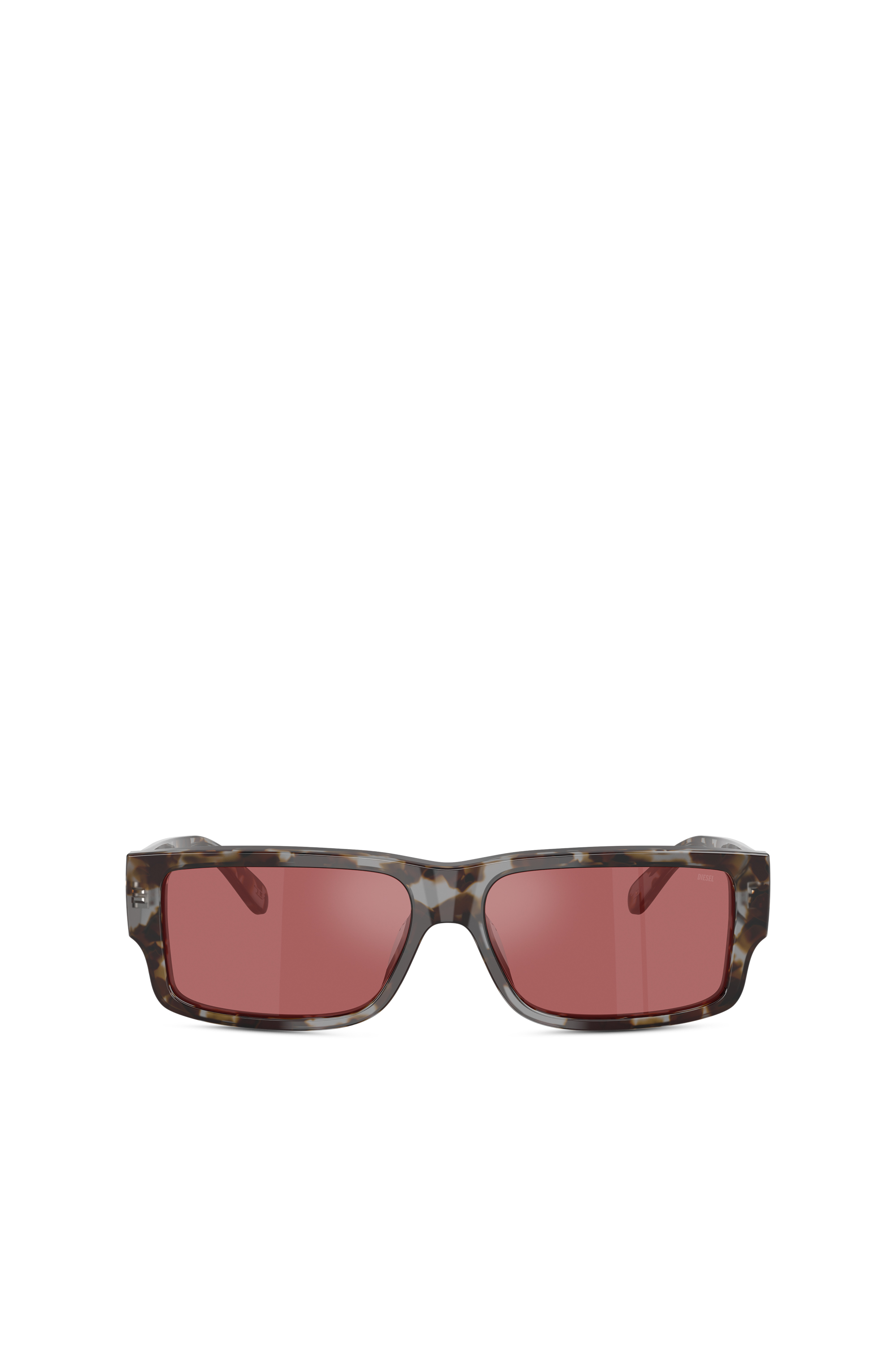 Diesel - 0DL2003 SIZE 57, Man's Rectangle sunglasses in Red - 1