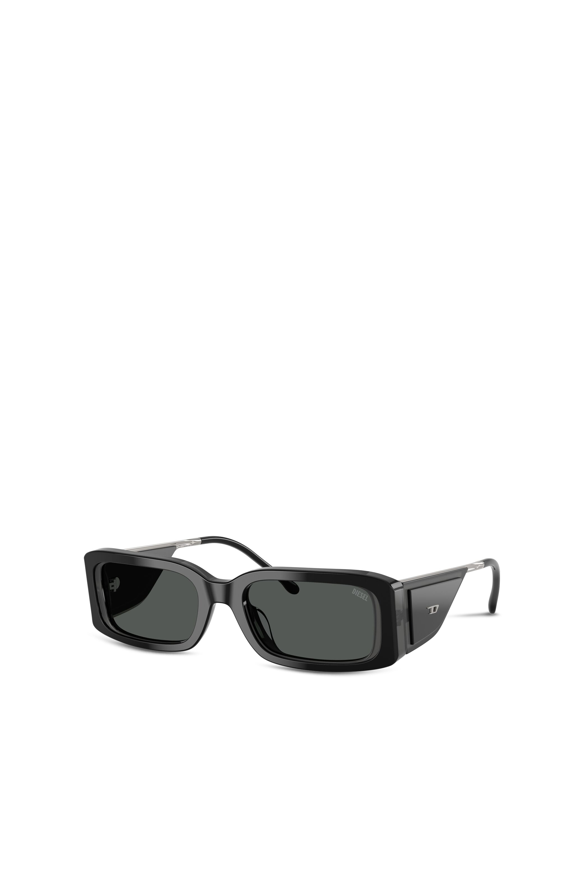 Diesel - 0DL2017U, Unisex's Rectangle sunglasses in Black - 2