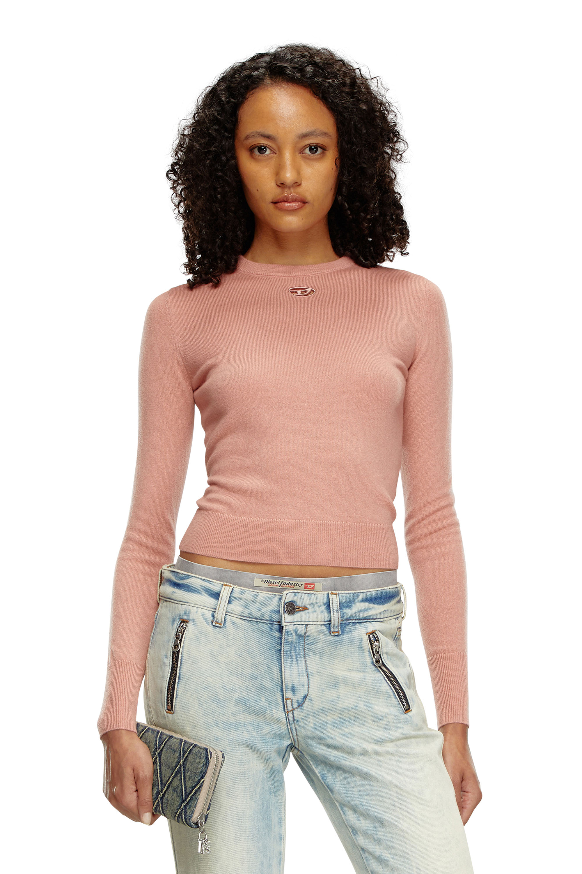 Diesel - M-AREESAX, Woman Wool and cashmere top in Pink - Image 1